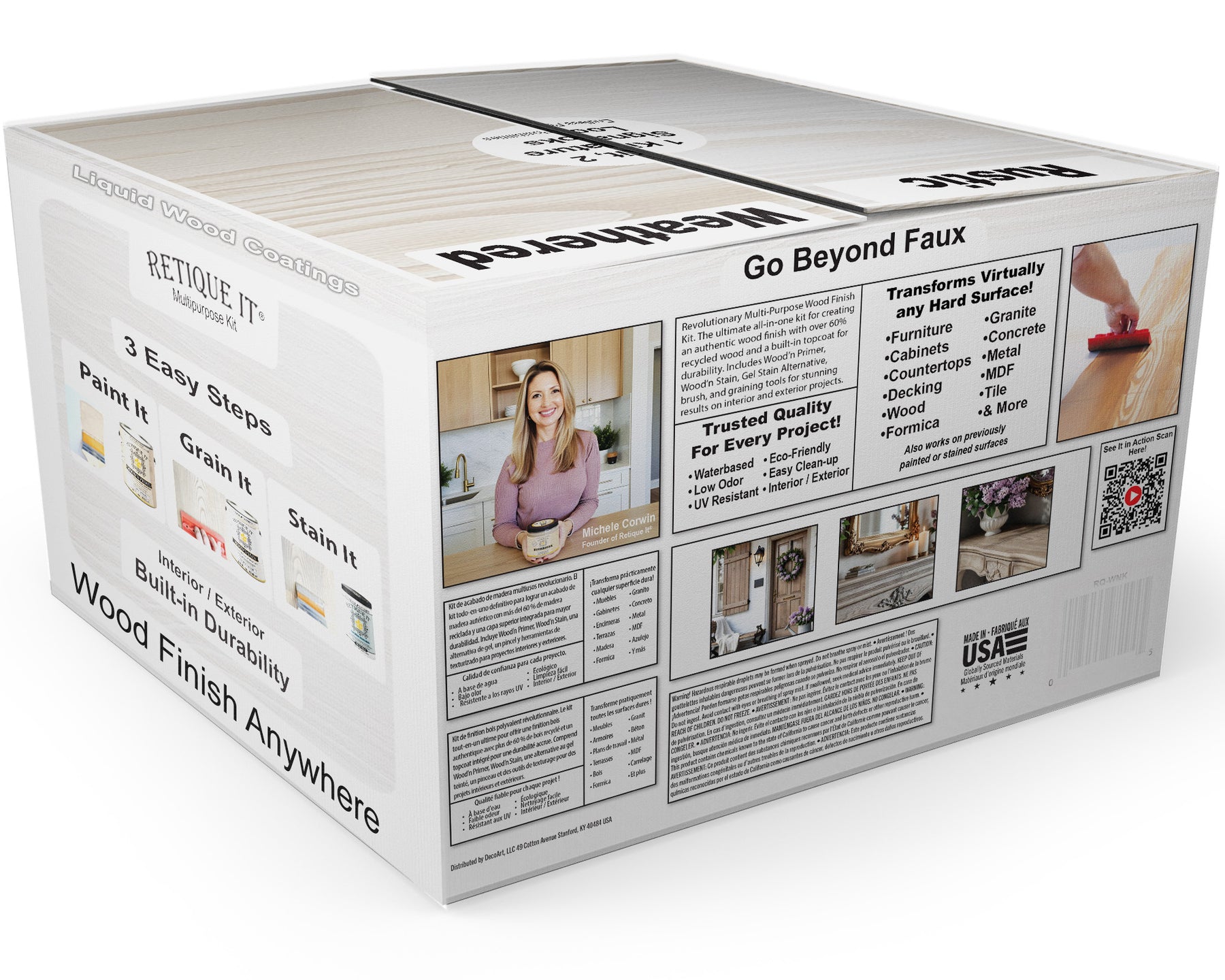 Multi-purpose Wood'n Kit (4x Lg) - White Wash - Exterior Top Coat