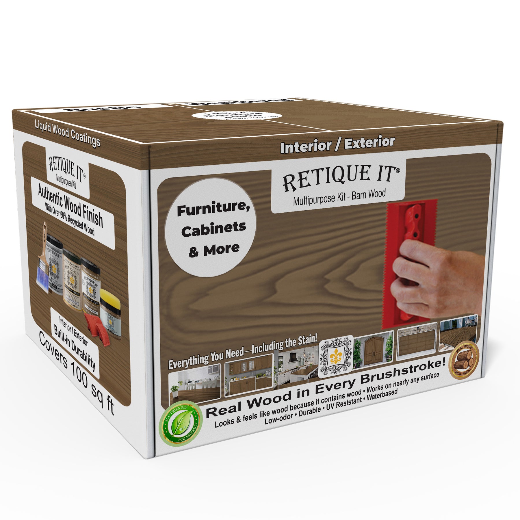 Multi-purpose Wood'n Kit (Large) - Barn Wood - Exterior Top Coat