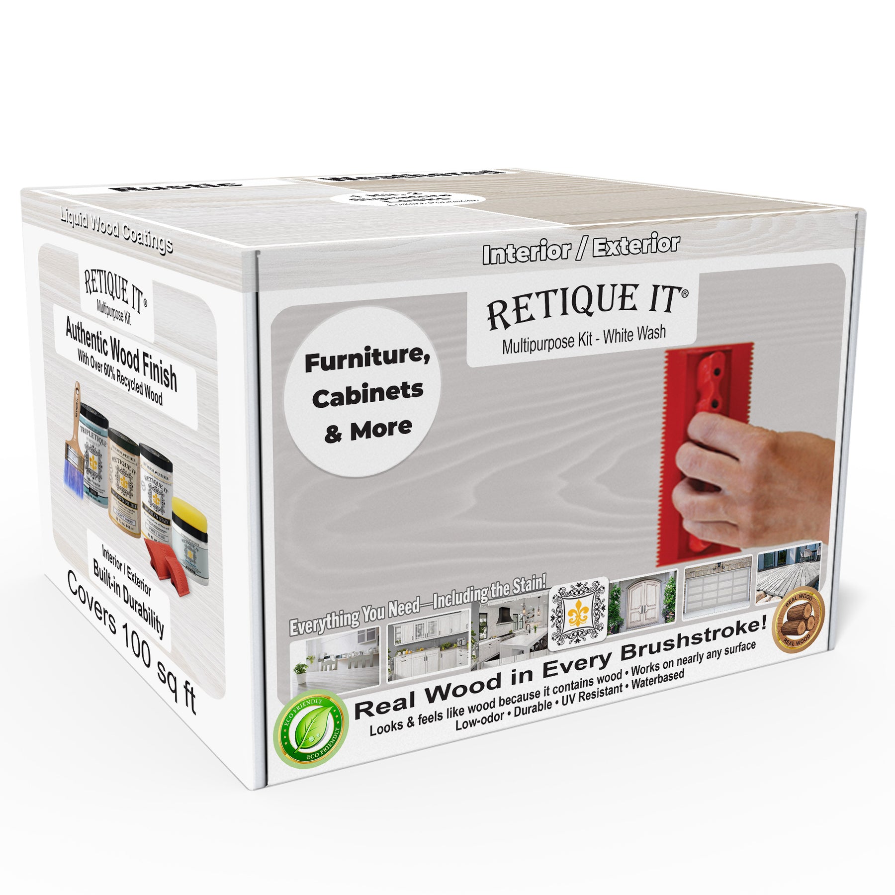 Multi-purpose Wood'n Kit (Large)- White Wash - Interior Top Coat