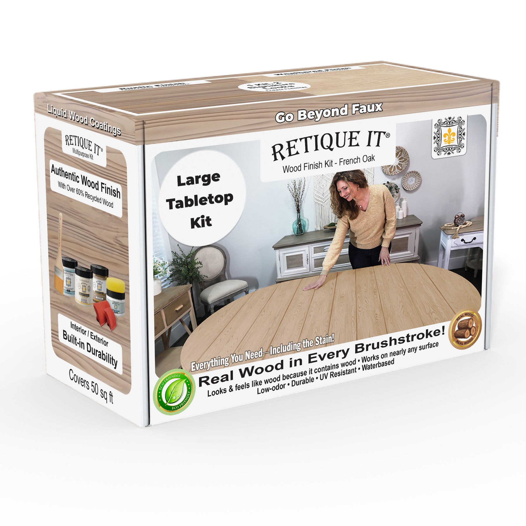 Tabletop Wood'n Finish Kit (Double Size) - French Oak