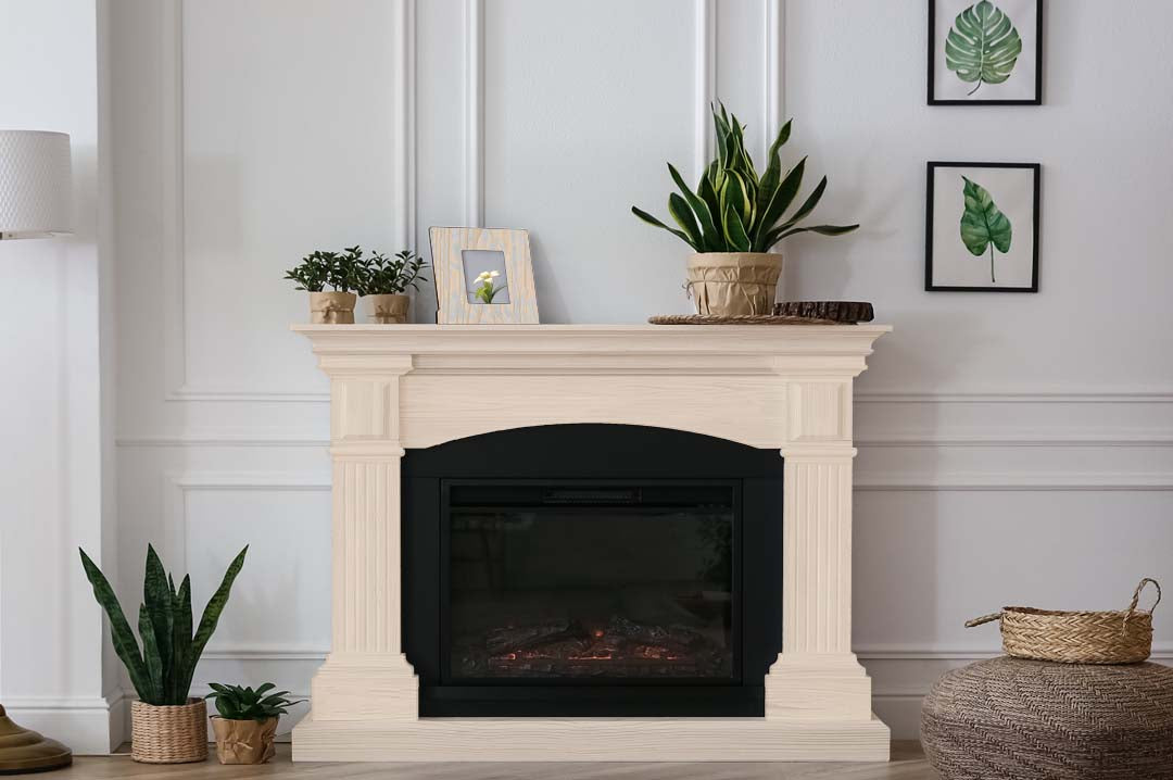 Fireplace Wood'n Kit (Full Fireplace) - Pickled Oak