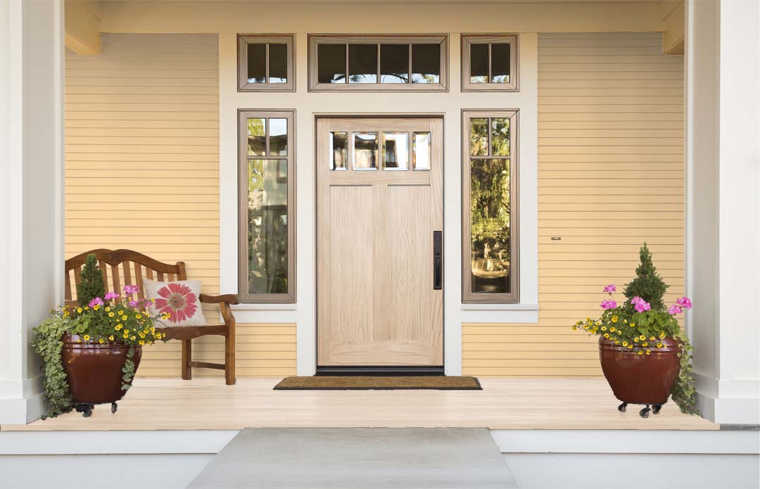 Wood'n Finish Front Door Kit - Pickled Oak