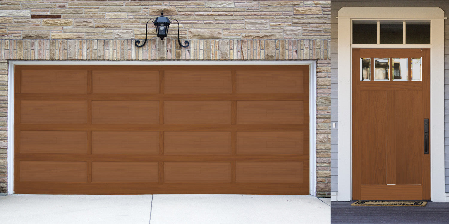 Wood'n Door Smooth Finish Kit (Front & Garage Door) - Cedar