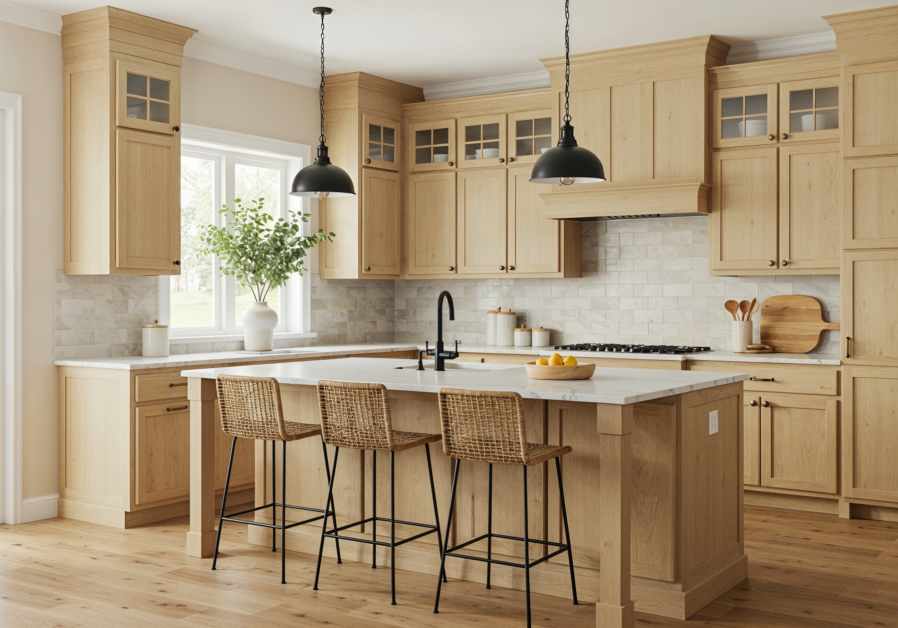 Wood'n Cabinet Kit (48 Door / Grained) - White Oak