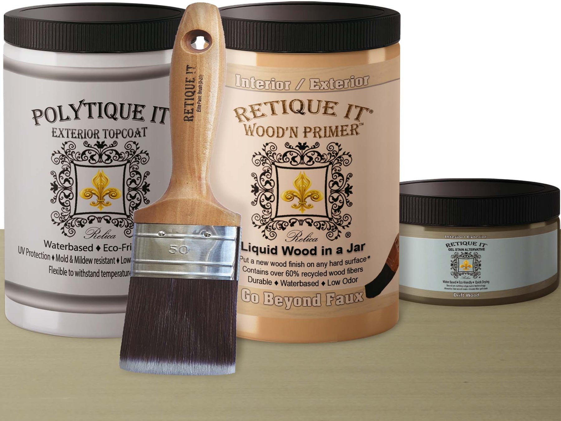 Multi-purpose Smooth Finish Kit (Large) - Drift Wood - Exterior Top Coat