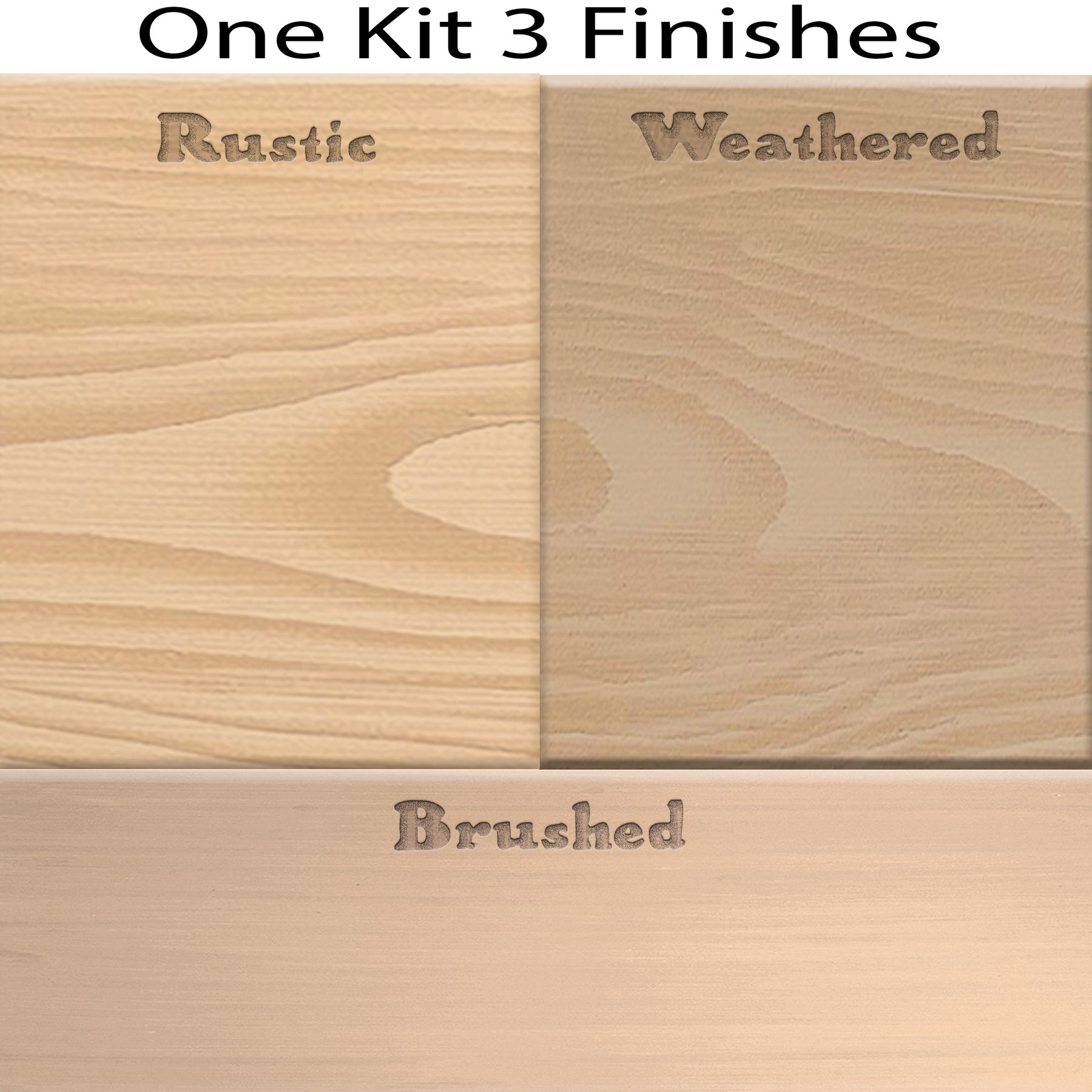 Wood'n Finish Front Door Kit - White Oak
