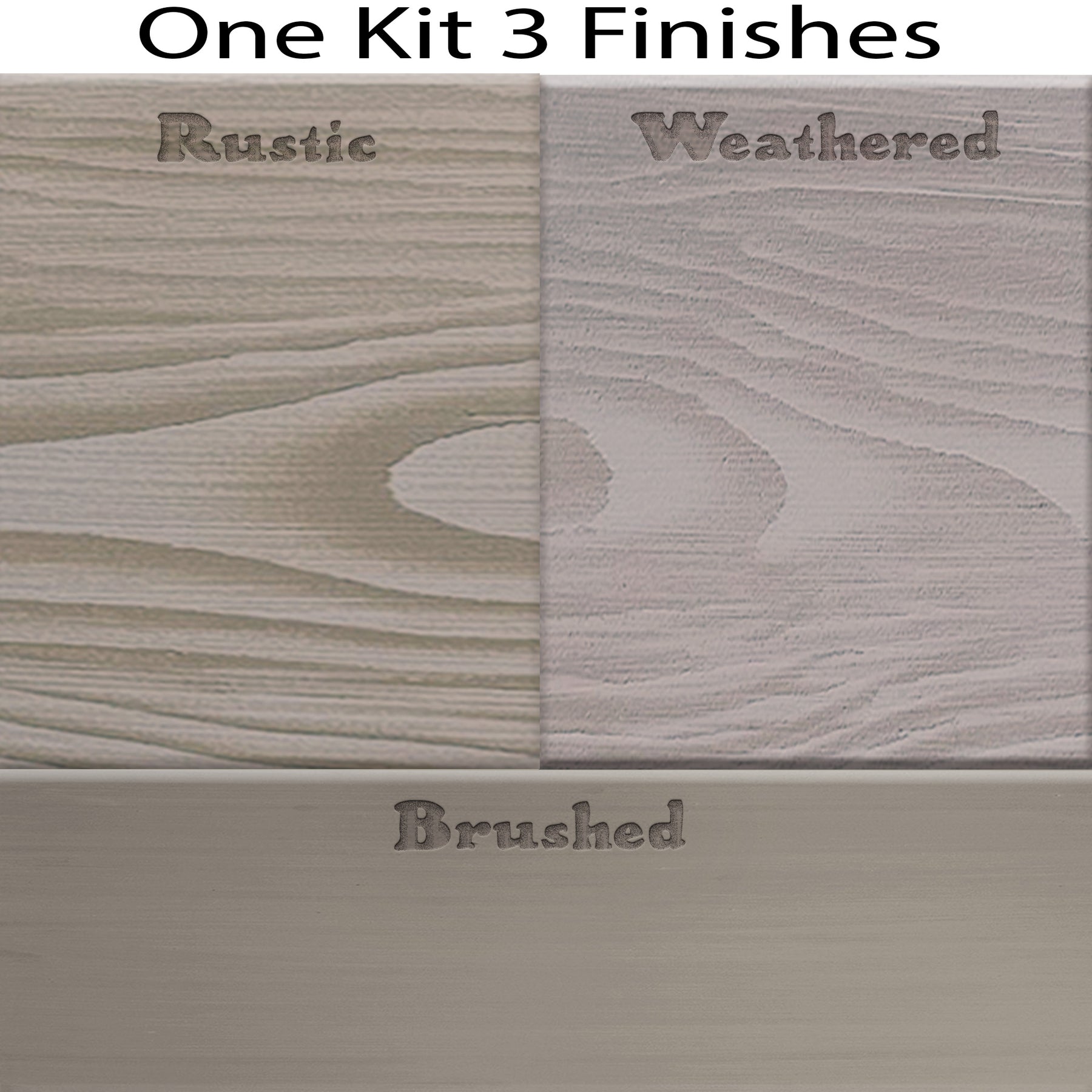 Wood'n Door Kit (Garage Door) - Weathered Wood