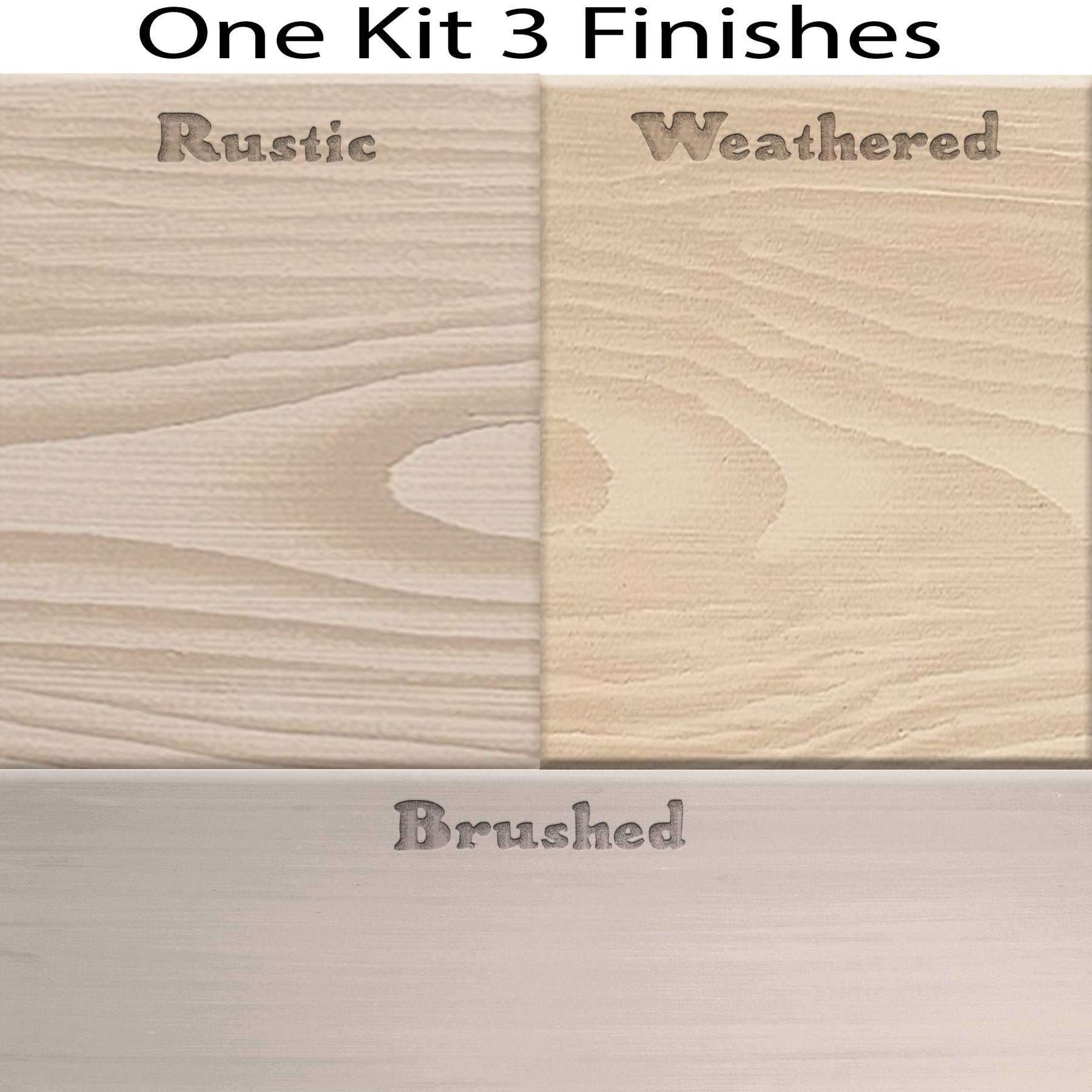 Wood'n Finish Front Door Kit (Double) - Sun Bleached