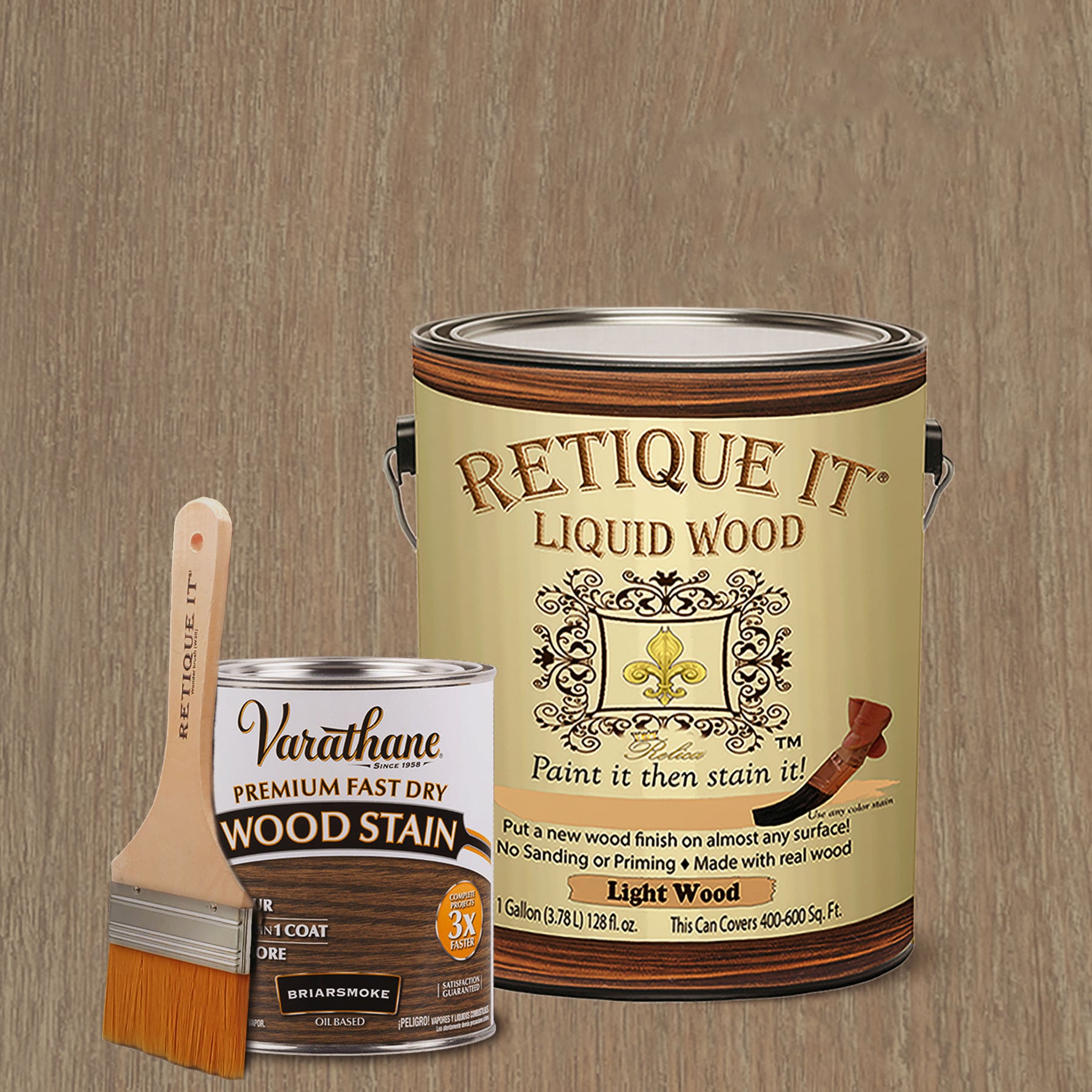 Liquid Wood Kit - Briarsmoke Oil-based Stain - Retique It®