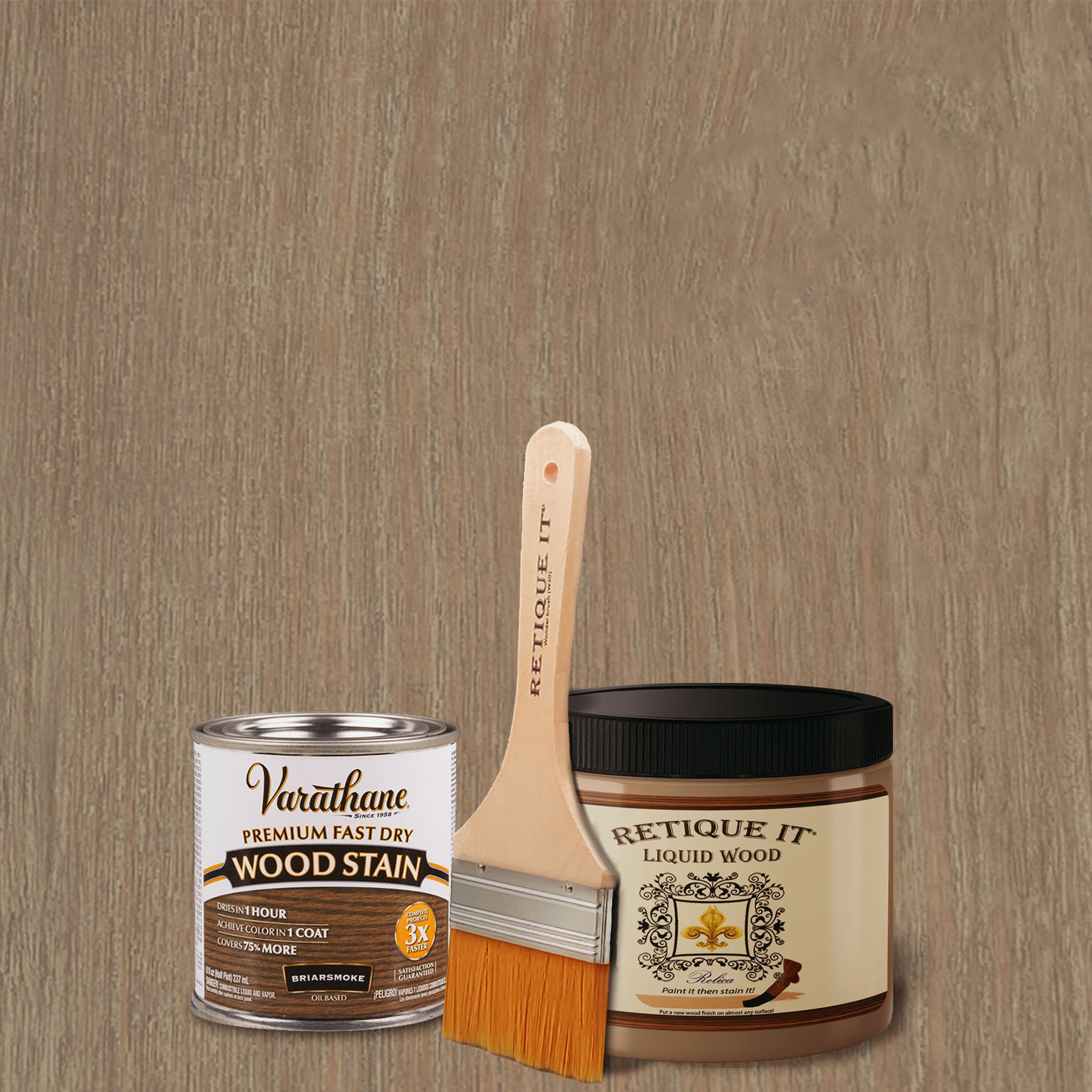 Liquid Wood Kit - Briarsmoke Oil-based Stain - Retique It®