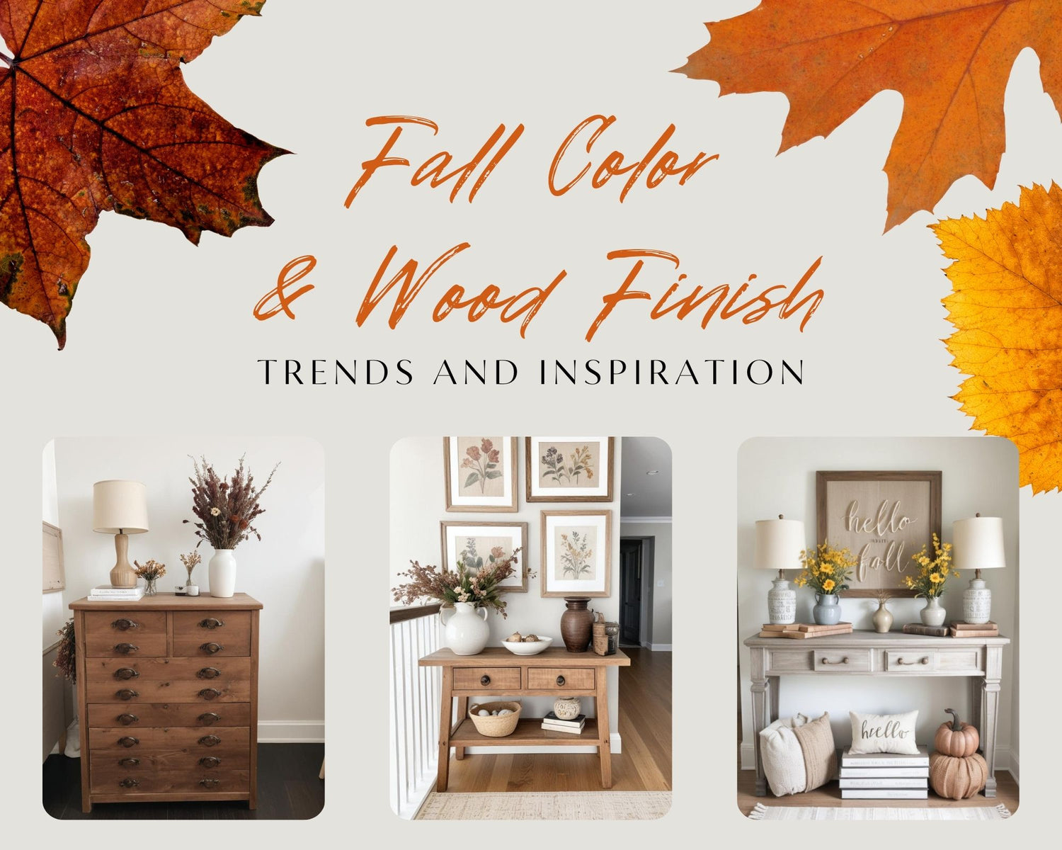 Discover the Latest Fall Colors and Wood Finish Trends from Retique It®