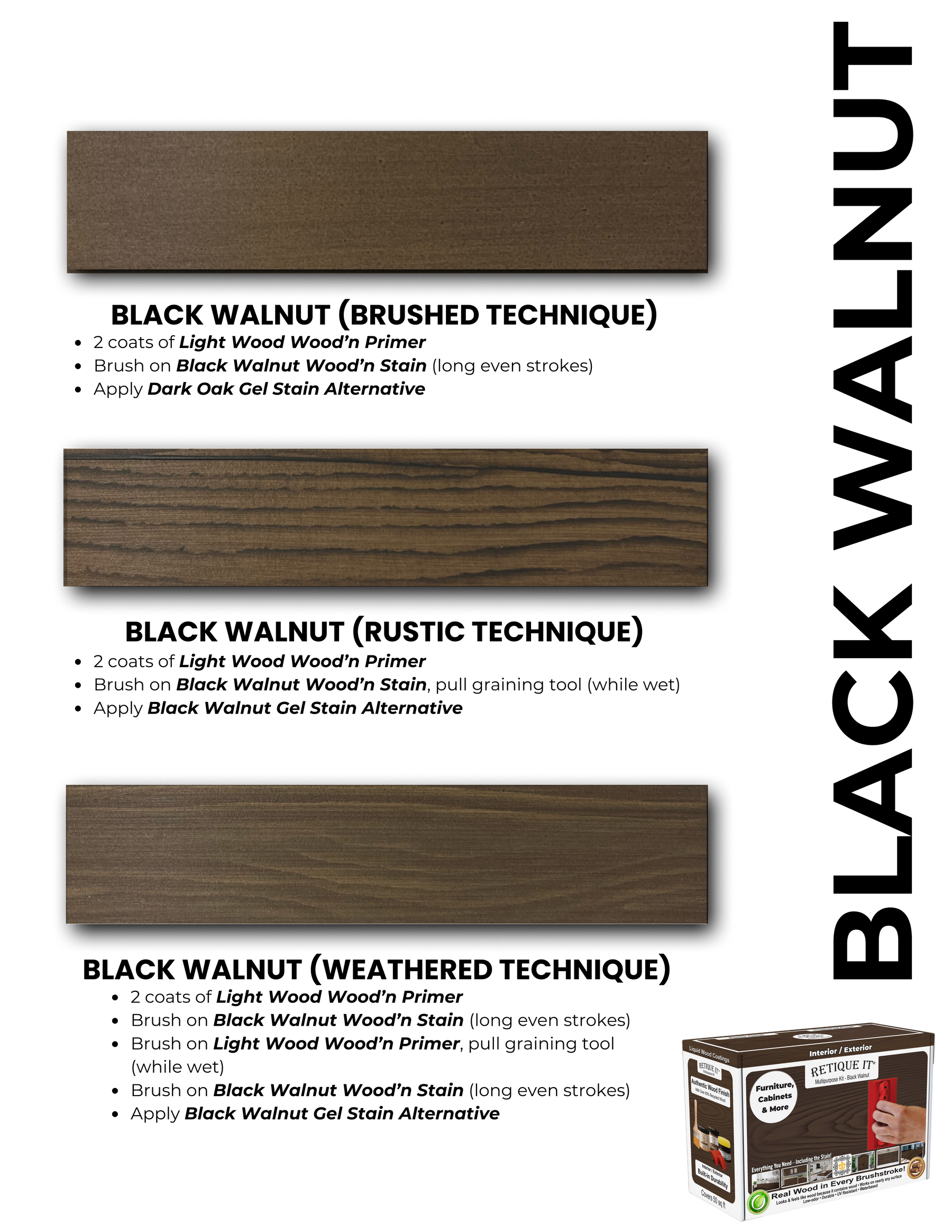 Retique It Wood Finish Kits Fan Deck
