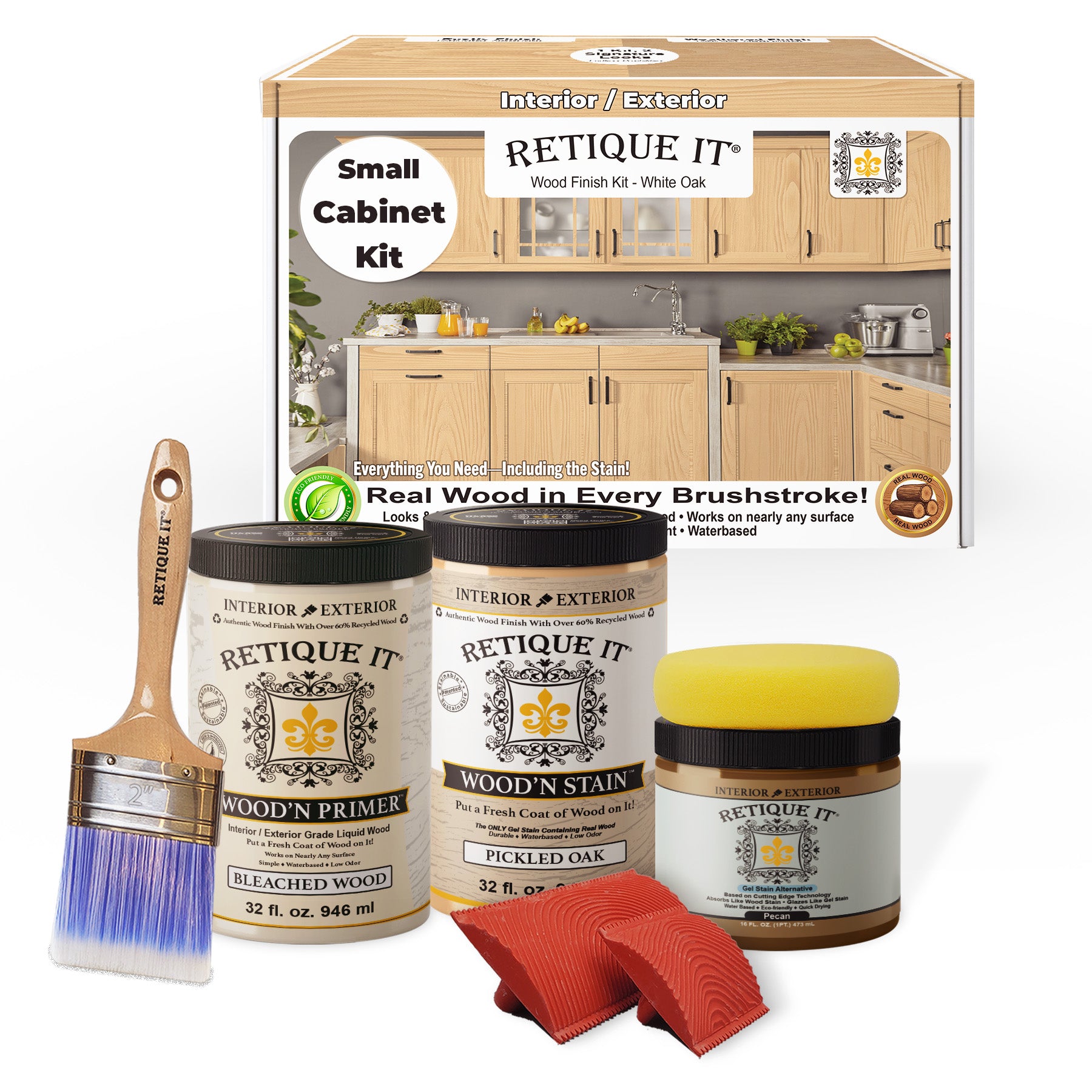 Wood'n Cabinet Kit (12 Door / Grained) - White Oak