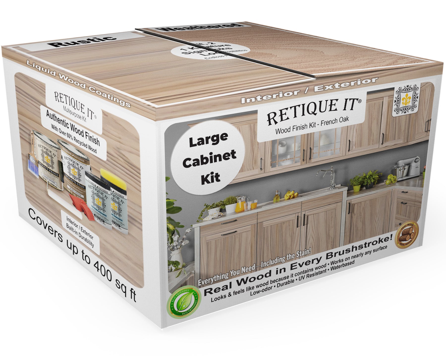 Wood'n Cabinet Kit (48 Door / Grained) - French Oak