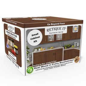 Wood'n Cabinet Kit (12 Door / Grained) - Dark Oak