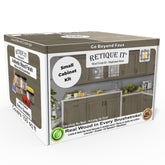 Wood'n Cabinet Kit (12 Door / Grained) - Weathered Wood