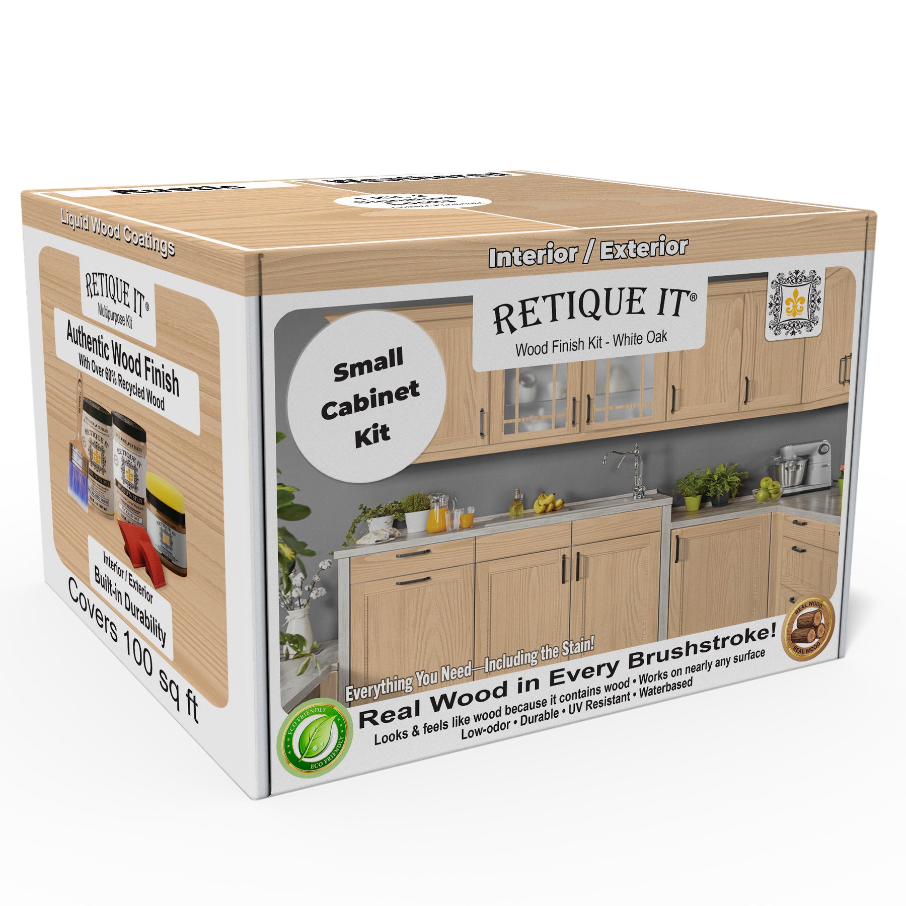 Wood'n Cabinet Kit (12 Door / Grained) - White Oak