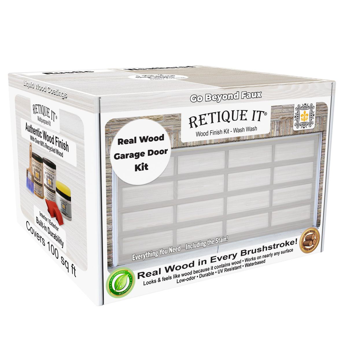 Wood'n Door Smooth Finish Kit (Garage Door) - White Wash