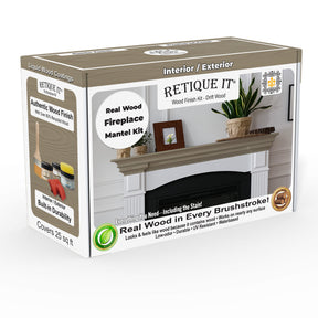 Fireplace Mantel Wood'n Finish Kit - Drift Wood