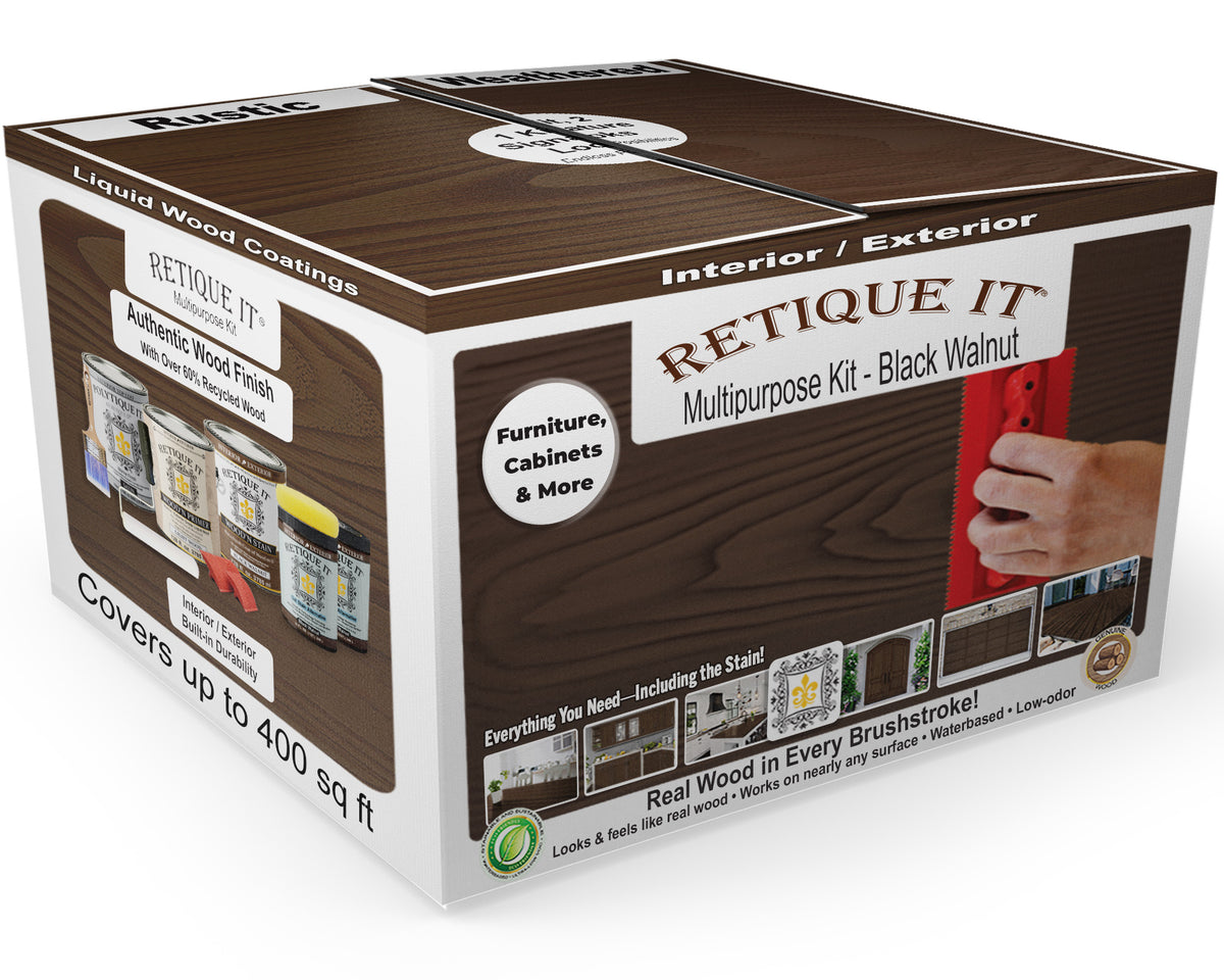 Multi-purpose Wood'n Kit (4x Lg) - Black Walnut - Exterior Top Coat