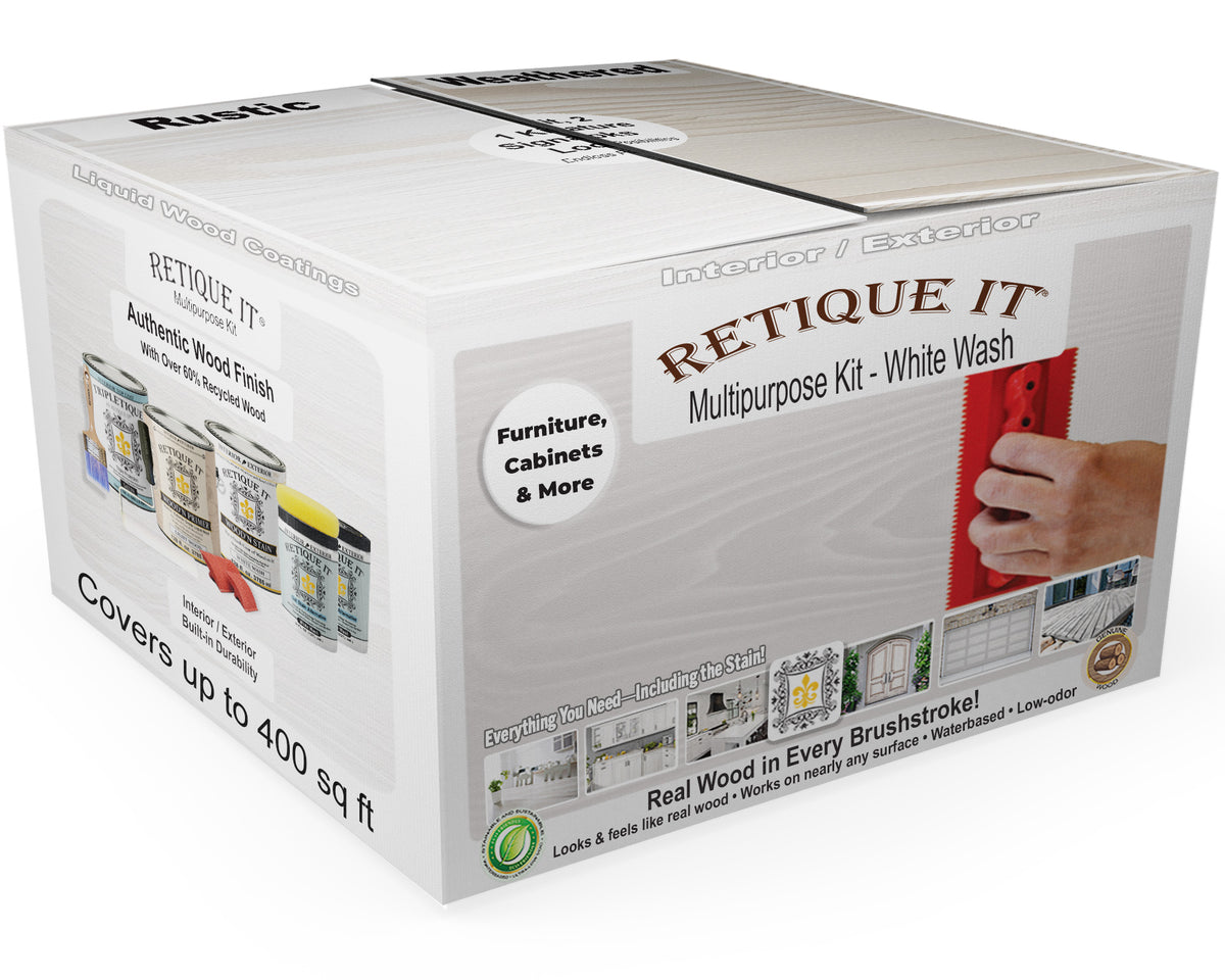 Multi-purpose Wood'n Kit (4x Lg) - White Wash - Interior Top Coat