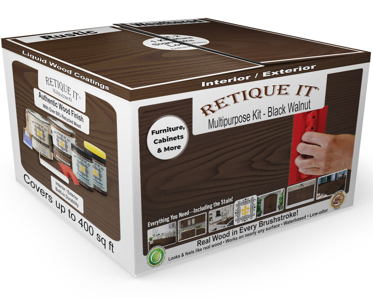 Multi-purpose Wood'n Kit (4x Lg) - Black Walnut