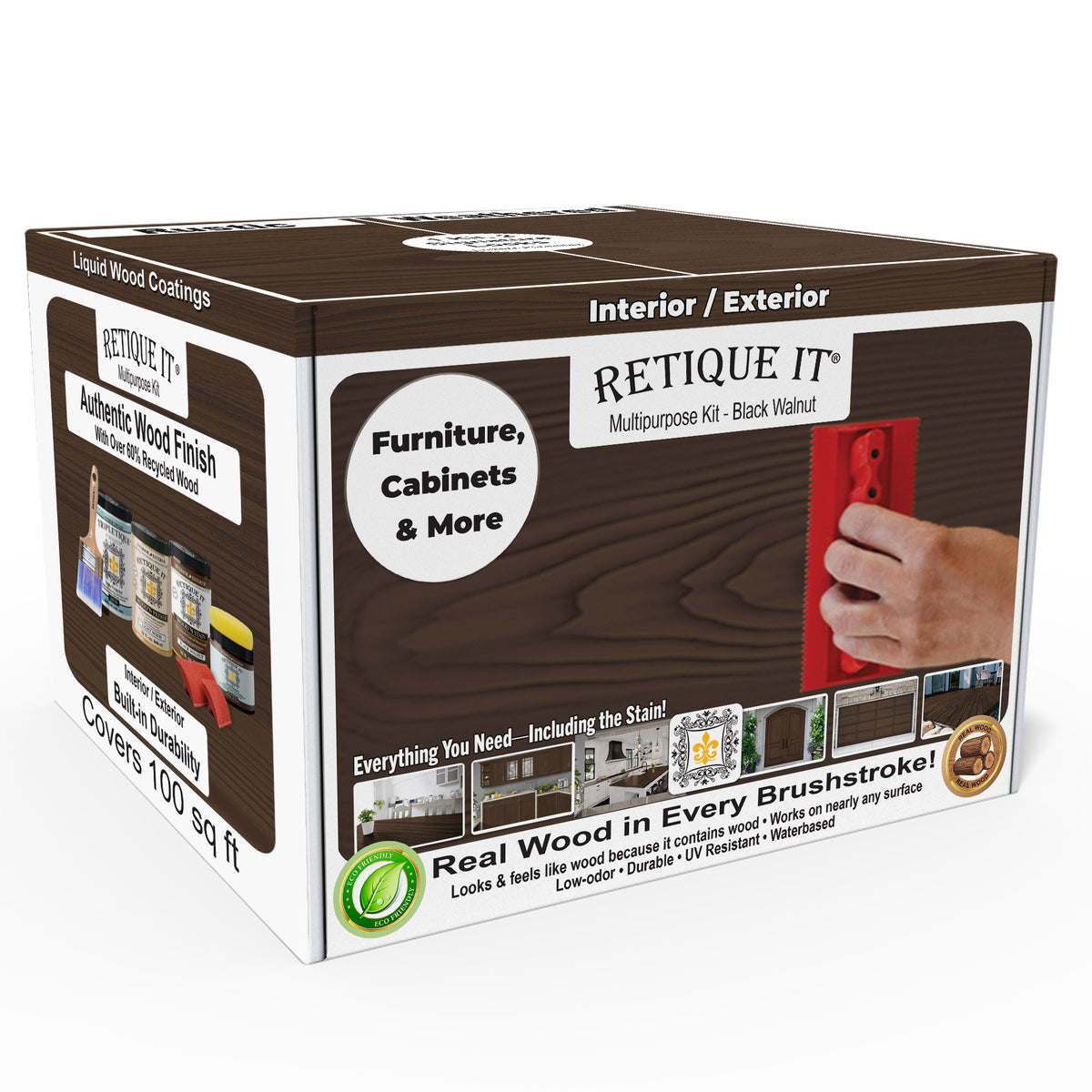 Multi-purpose Wood'n Kit (Large) - Black Walnut - Interior Top Coat