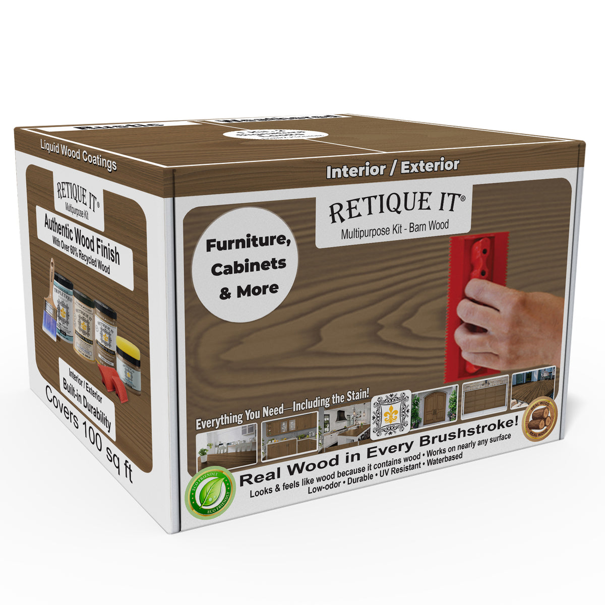 Multi-purpose Wood'n Kit (Large) - Barn Wood - Interior Top Coat