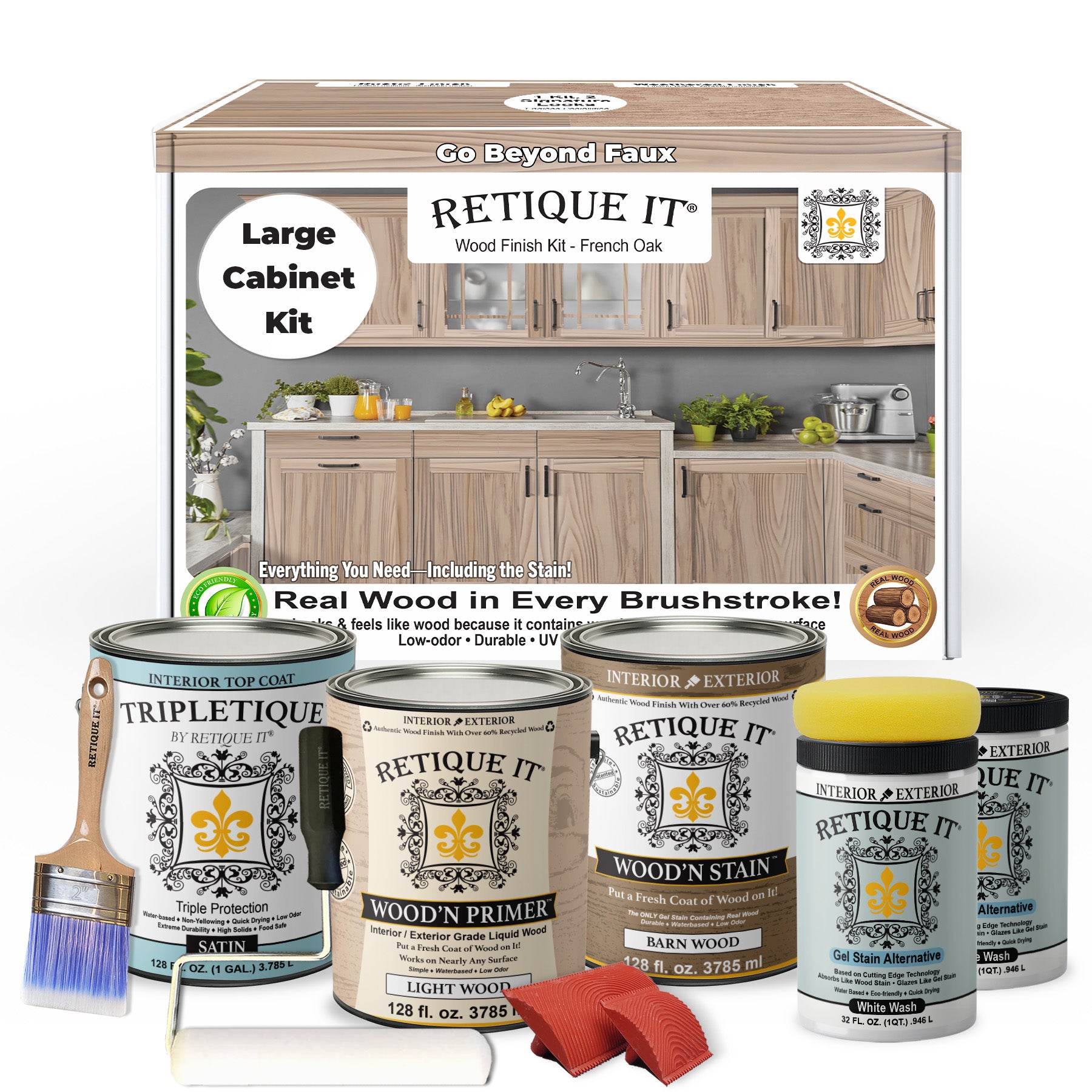 Wood'n Cabinet Kit (48 Door / Grained) - French Oak