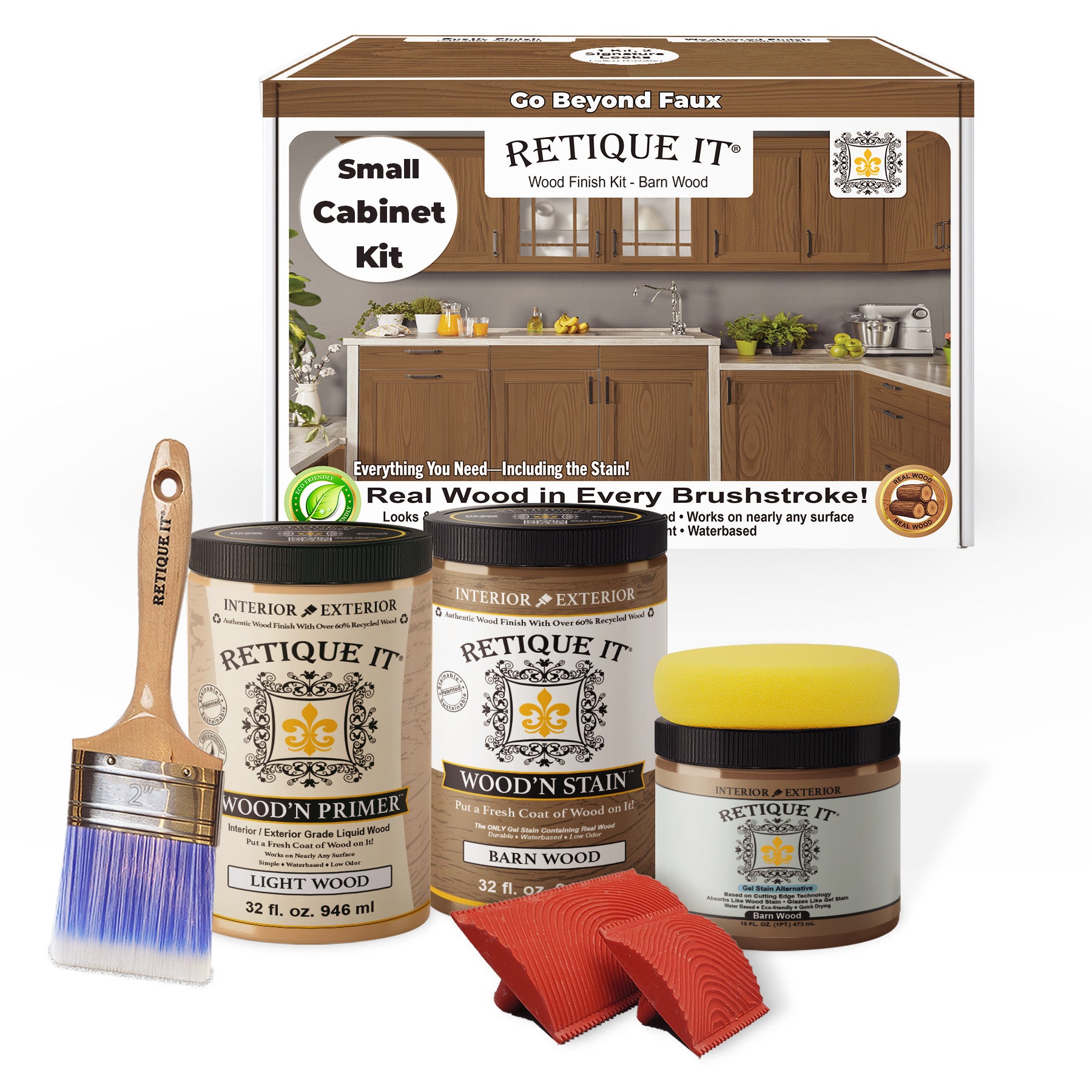 Wood'n Cabinet Kit (12 Door / Grained) - Barn Wood