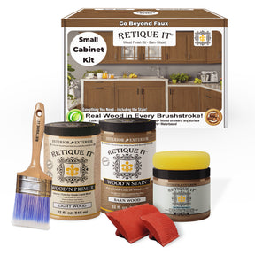 Wood'n Cabinet Kit (12 Door / Grained) - Barn Wood