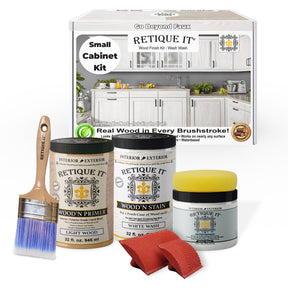 Wood'n Cabinet Kit (24 Door / Grained) - White Wash