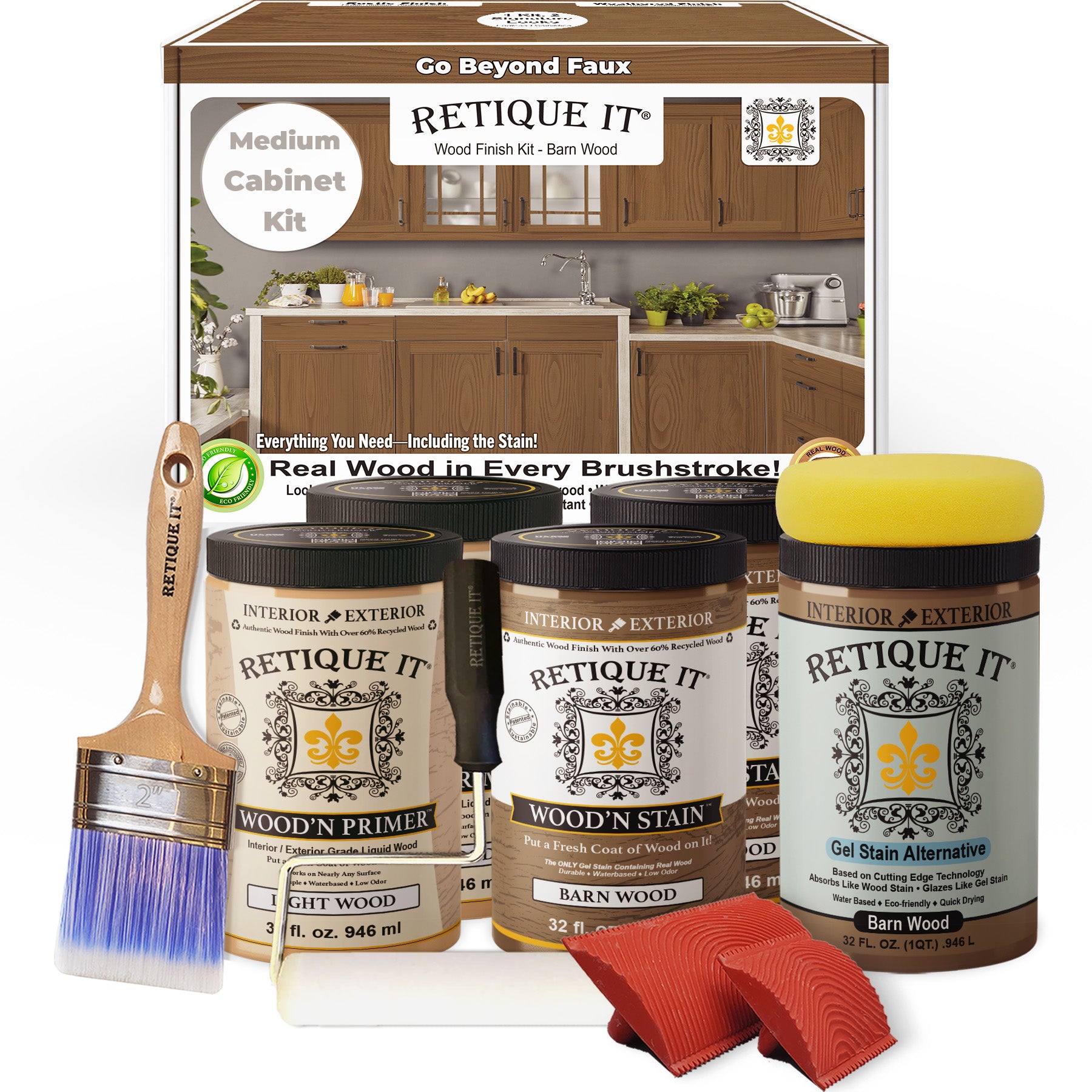 Wood'n Cabinet Kit (24 Door / Grained) - Barn Wood