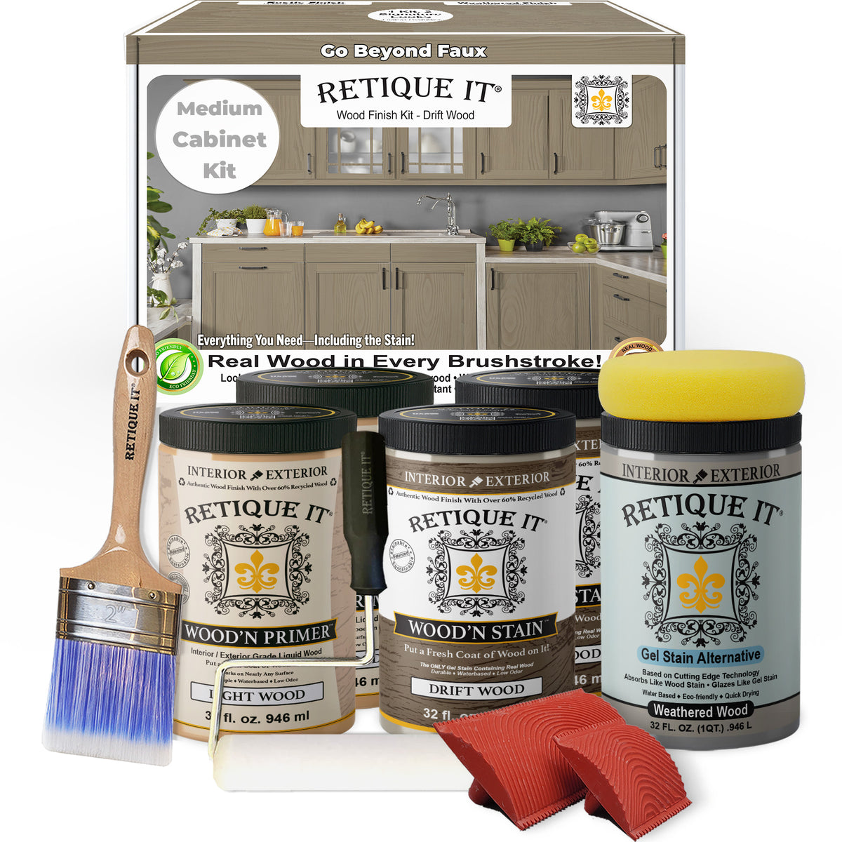 Wood'n Cabinet Kit (24 Door / Grained) - Drift Wood
