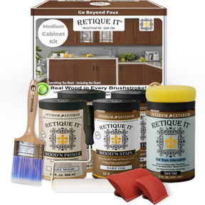 Wood'n Cabinet Kit (24 Door / Grained) - Dark Oak