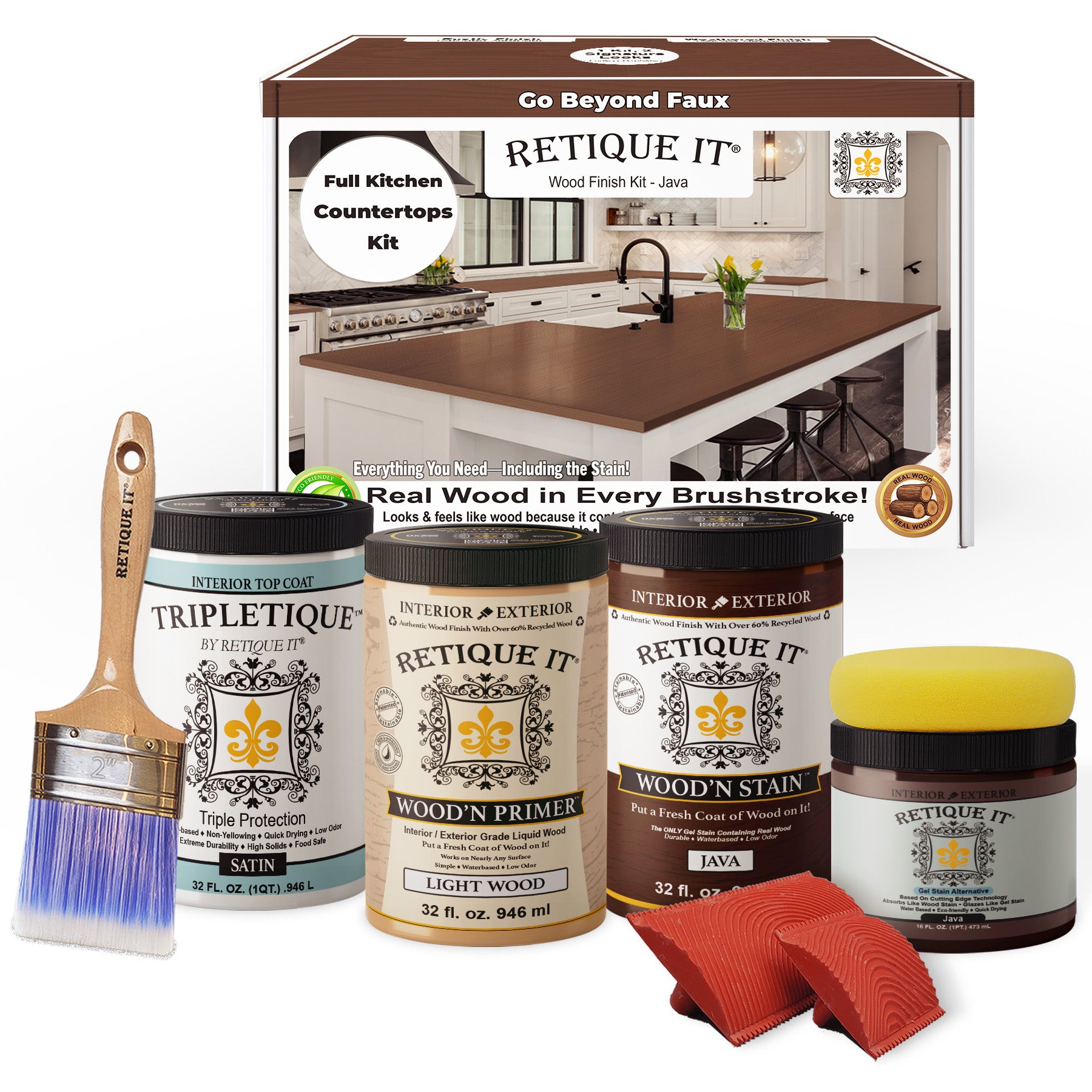 Countertop Kit - Full Kitchen - Dark Oak