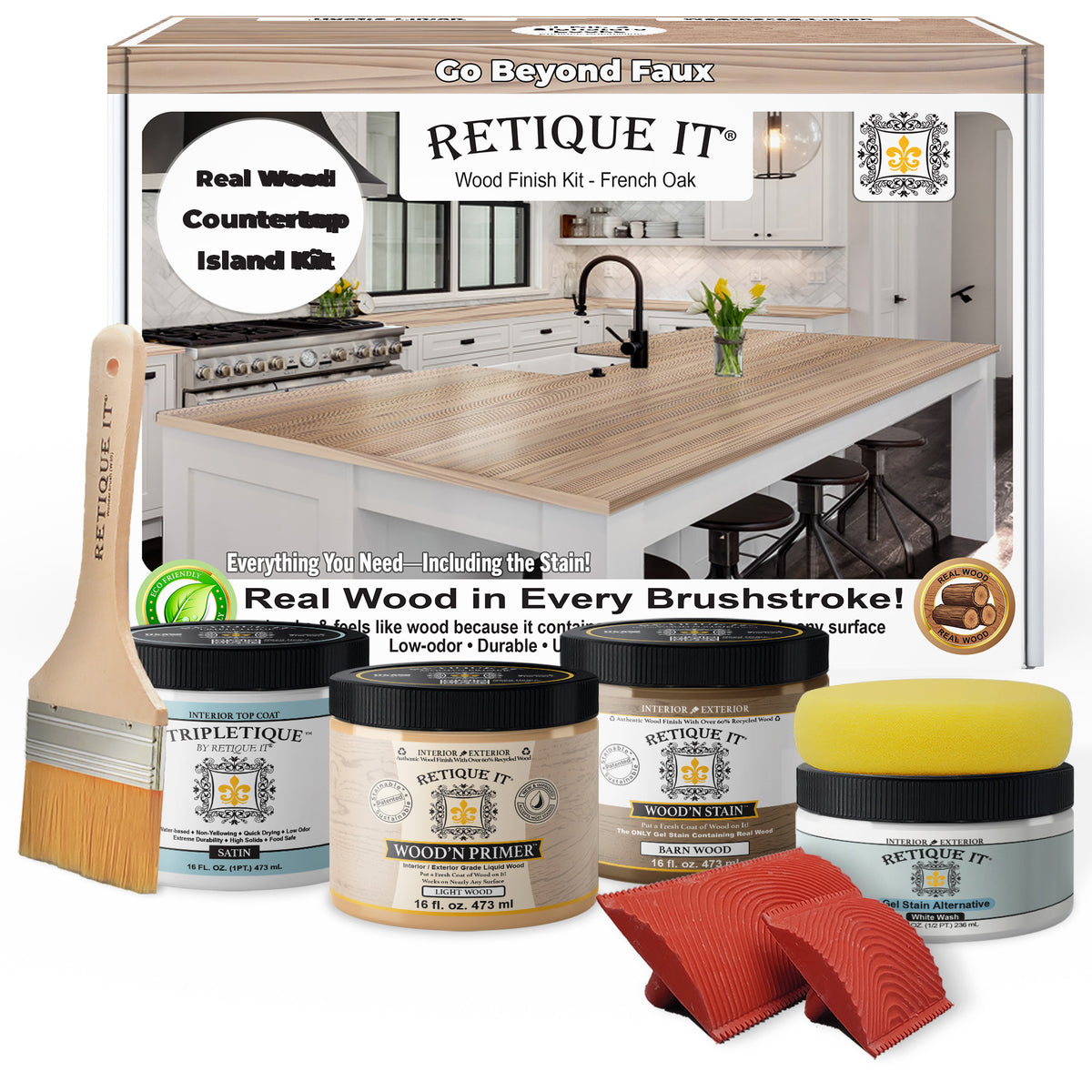Countertop Kit - Kitchen Island - French Oak