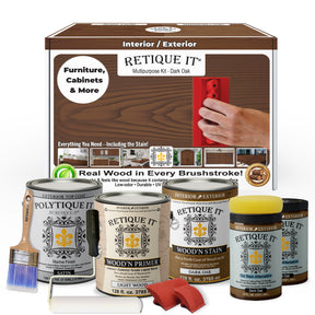 Multi-purpose Wood'n Kit (4x Lg) - Dark Oak - Exterior Top Coat