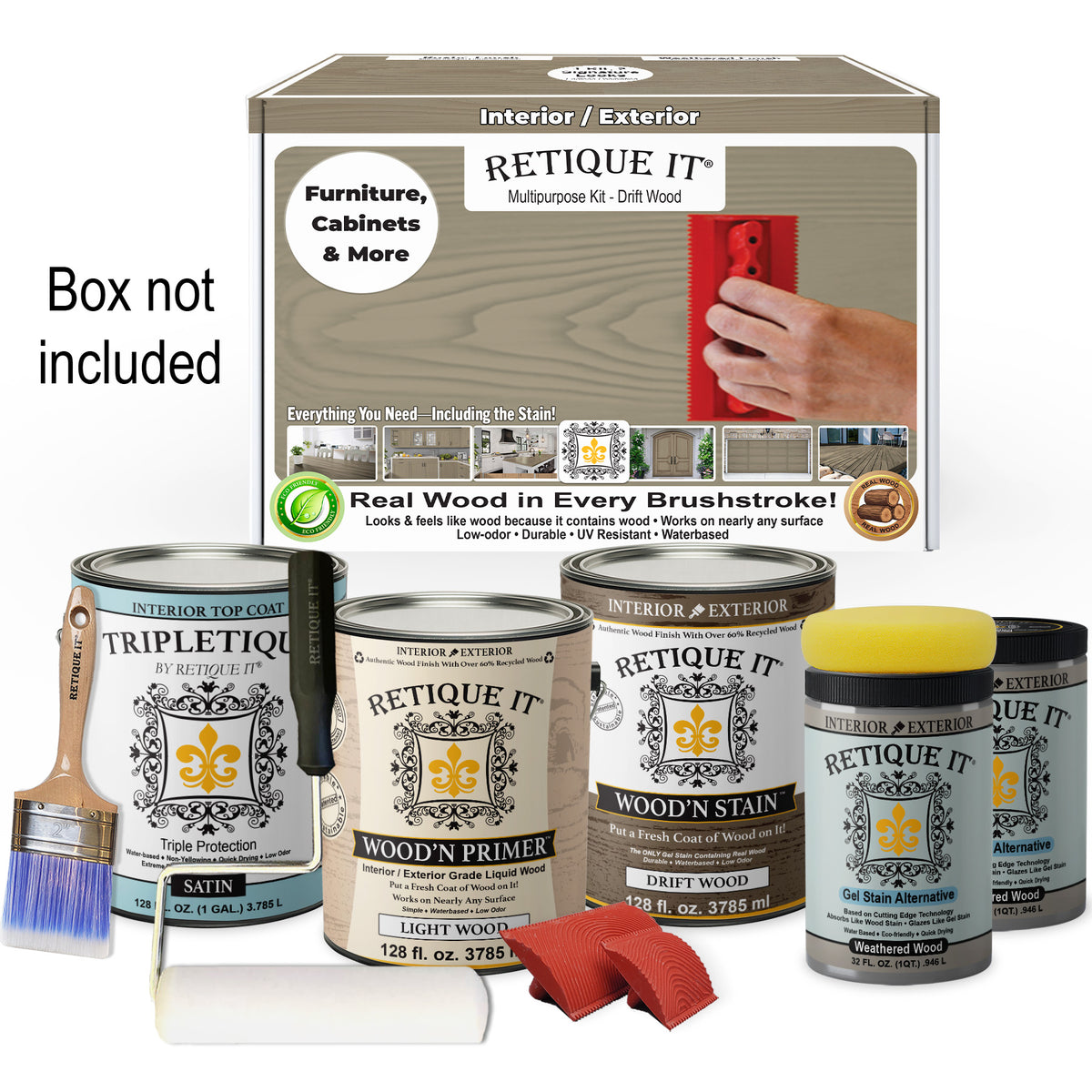 Multi-purpose Wood'n Kit (4x Lg) - Drift Wood - Interior Top Coat