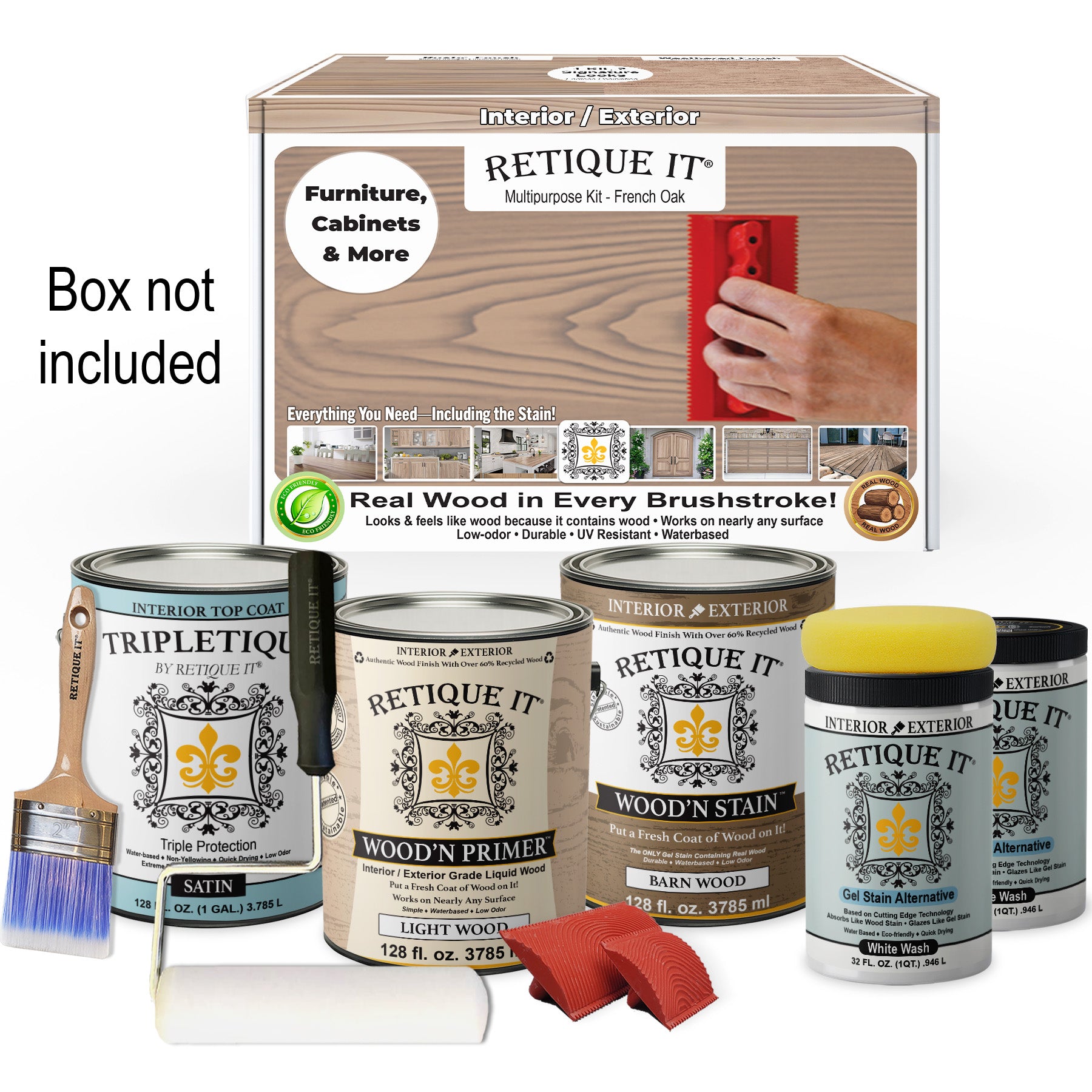 Multi-purpose Wood'n Kit (4x Lg) - French Oak - Interior Top Coat