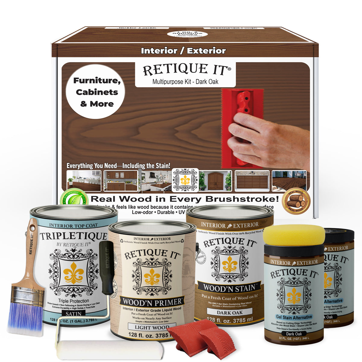 Multi-purpose Wood'n Kit (4x Lg) - Dark Oak - Interior Top Coat