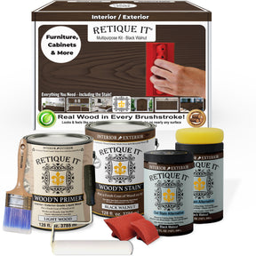 Multi-purpose Wood'n Kit (4x Lg) - Black Walnut