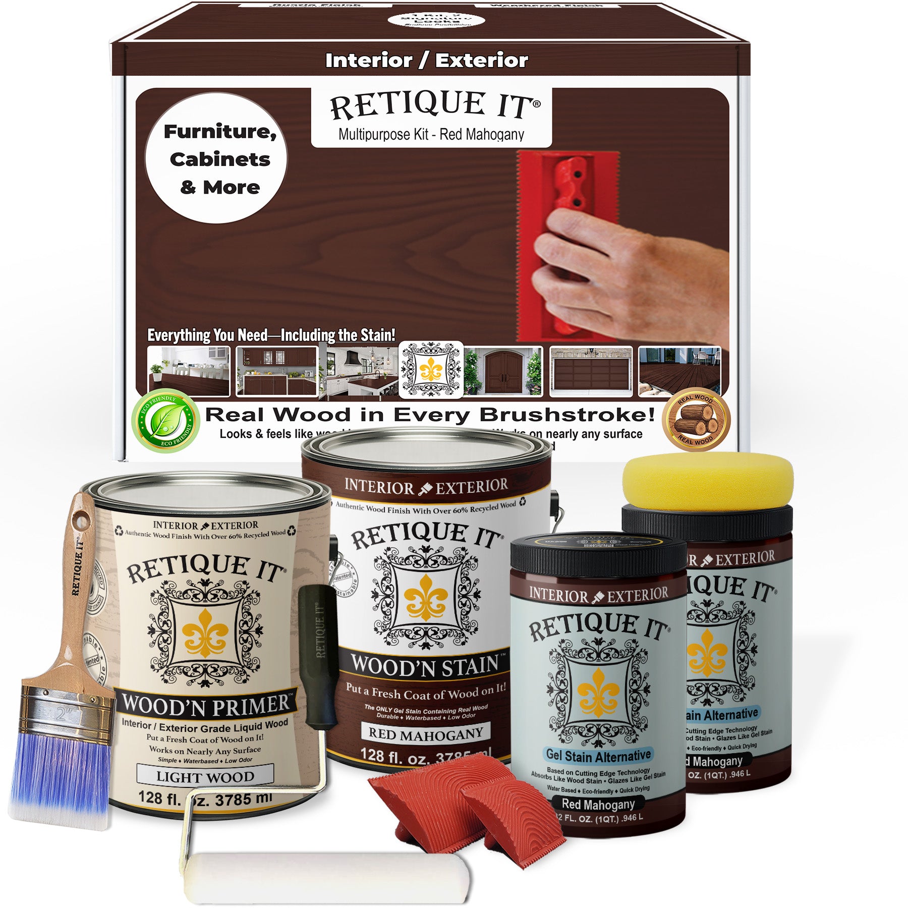 Multi-purpose Wood'n Kit (4x Lg) - Red Mahogany