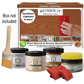 Multi-purpose Wood'n Kit (Med) - Cedar - Exterior Top Coat