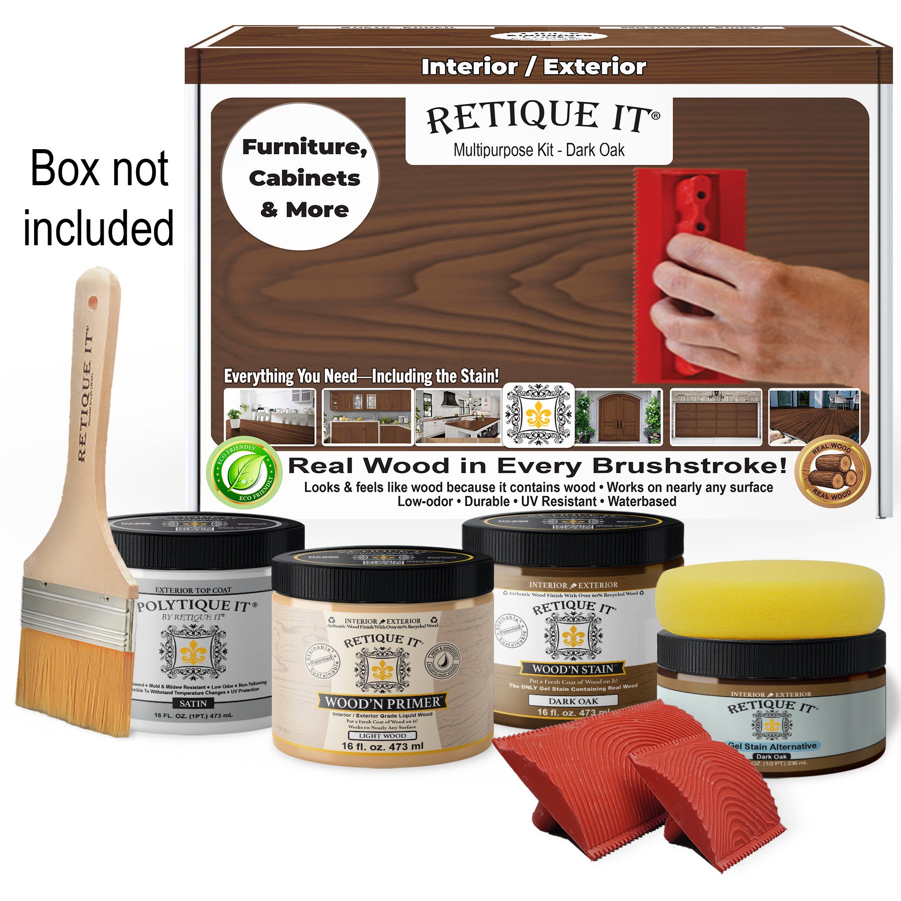 Multi-purpose Wood'n Kit (Med) - Dark Oak - Exterior Top Coat