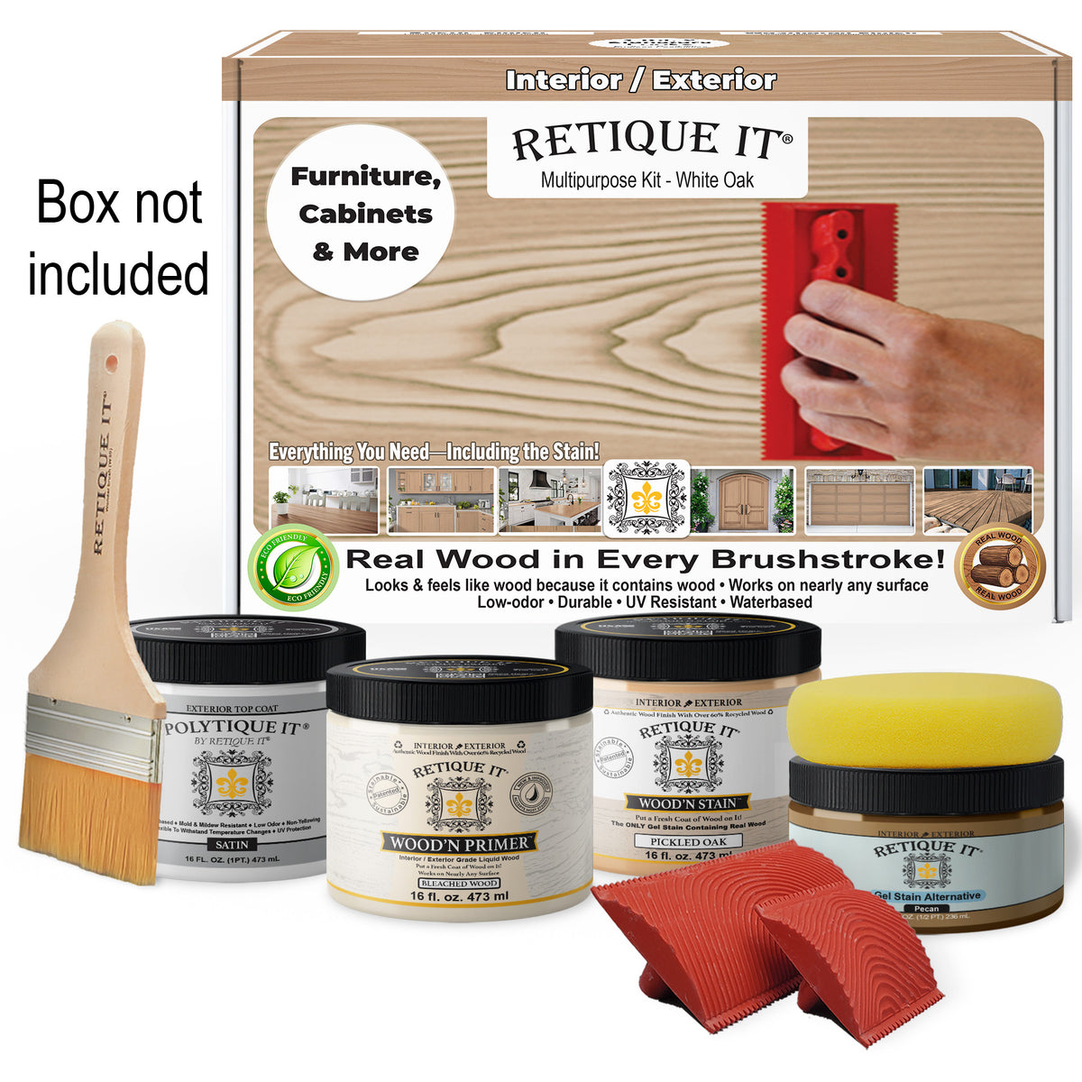 Multi-purpose Wood'n Kit (Med) - White Oak - Exterior Top Coat