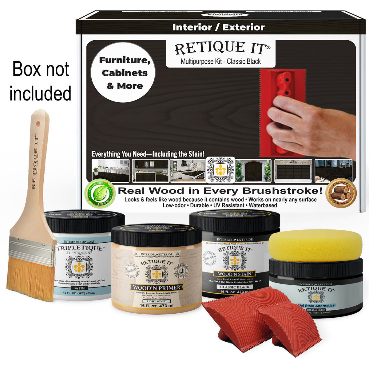 Multi-purpose Wood'n Kit (Med) - Classic Black - Interior Top Coat