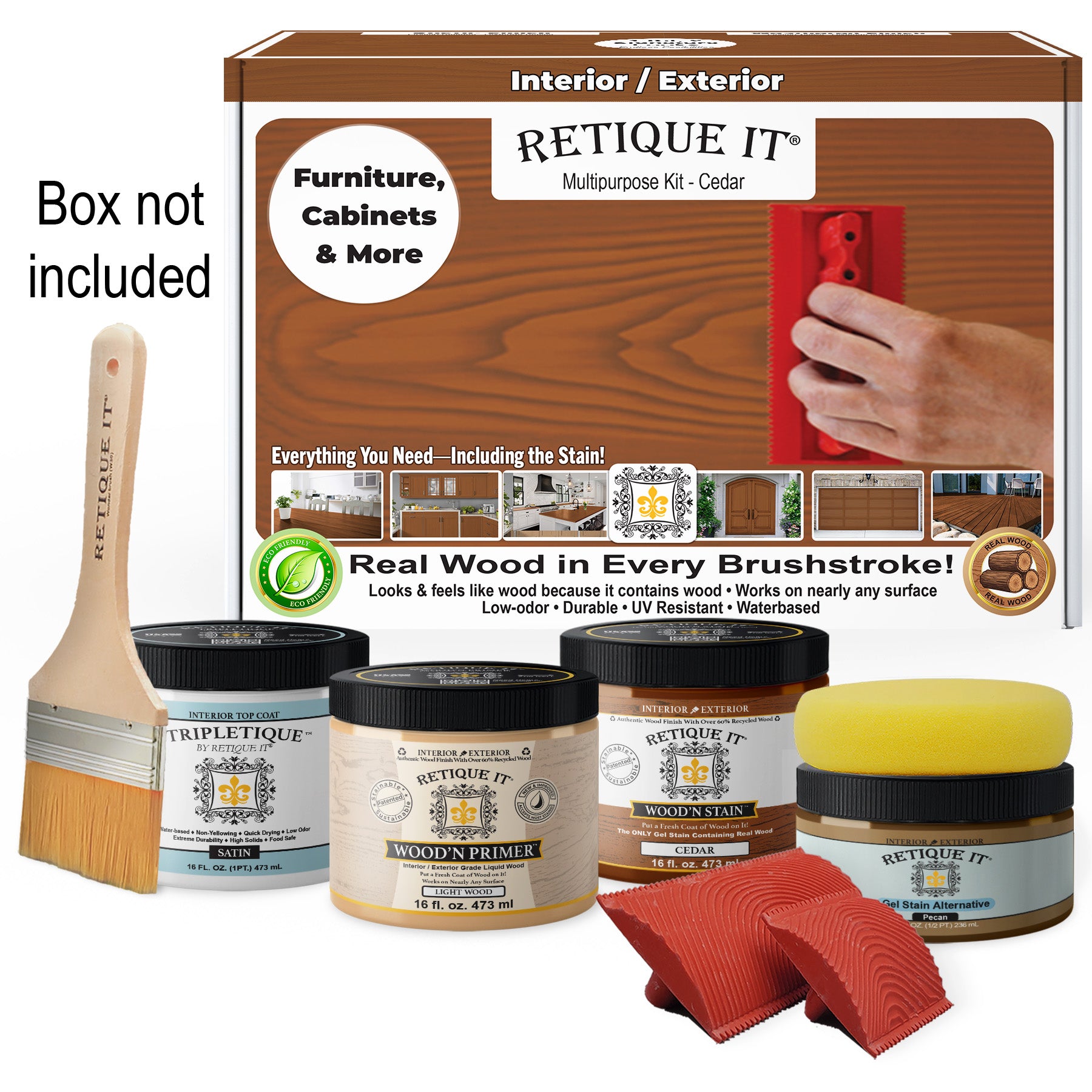 Multi-purpose Wood'n Kit (Med) - Cedar - Interior Top Coat