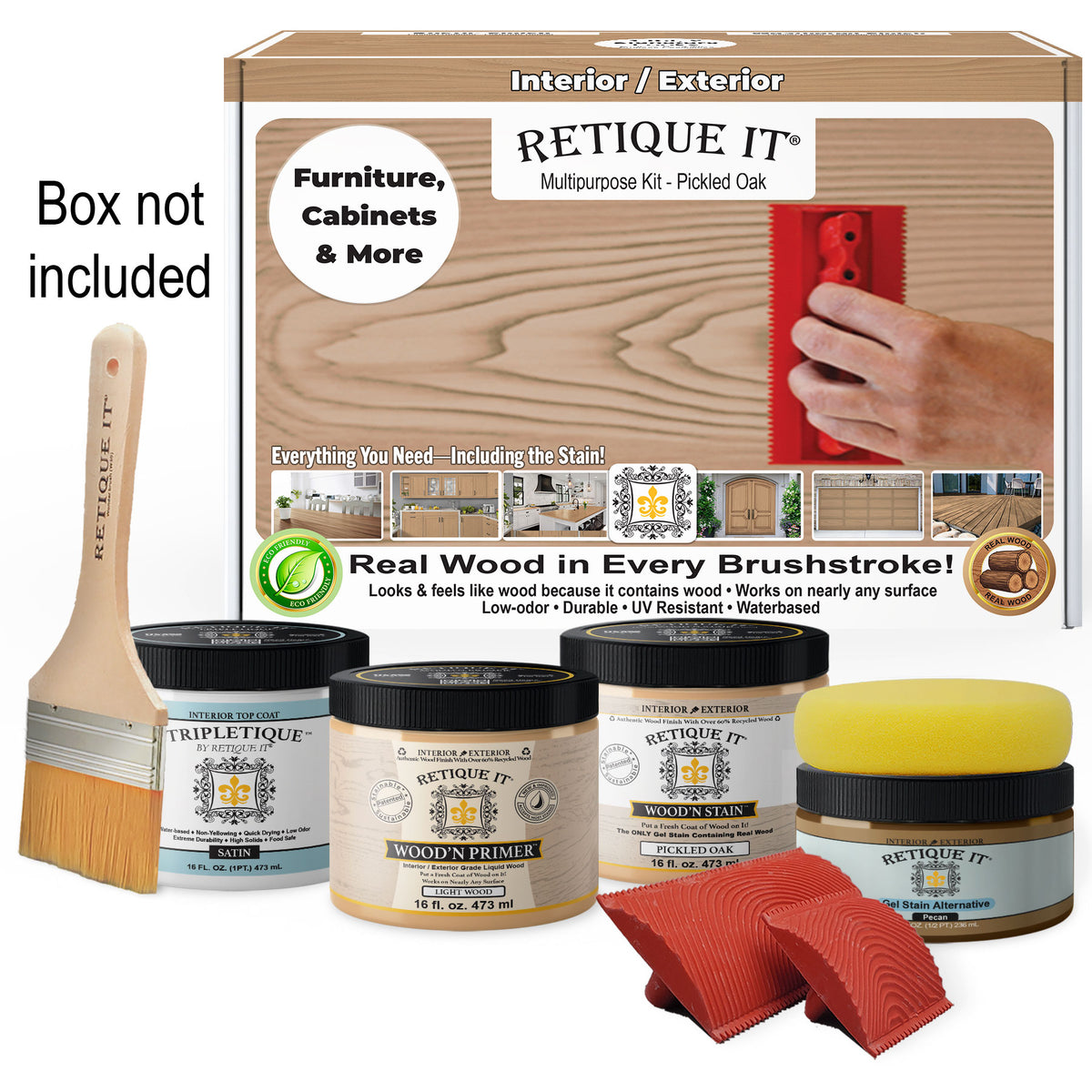 Multi-purpose Wood'n Kit (Med) - Pickled Oak - Interior Top Coat