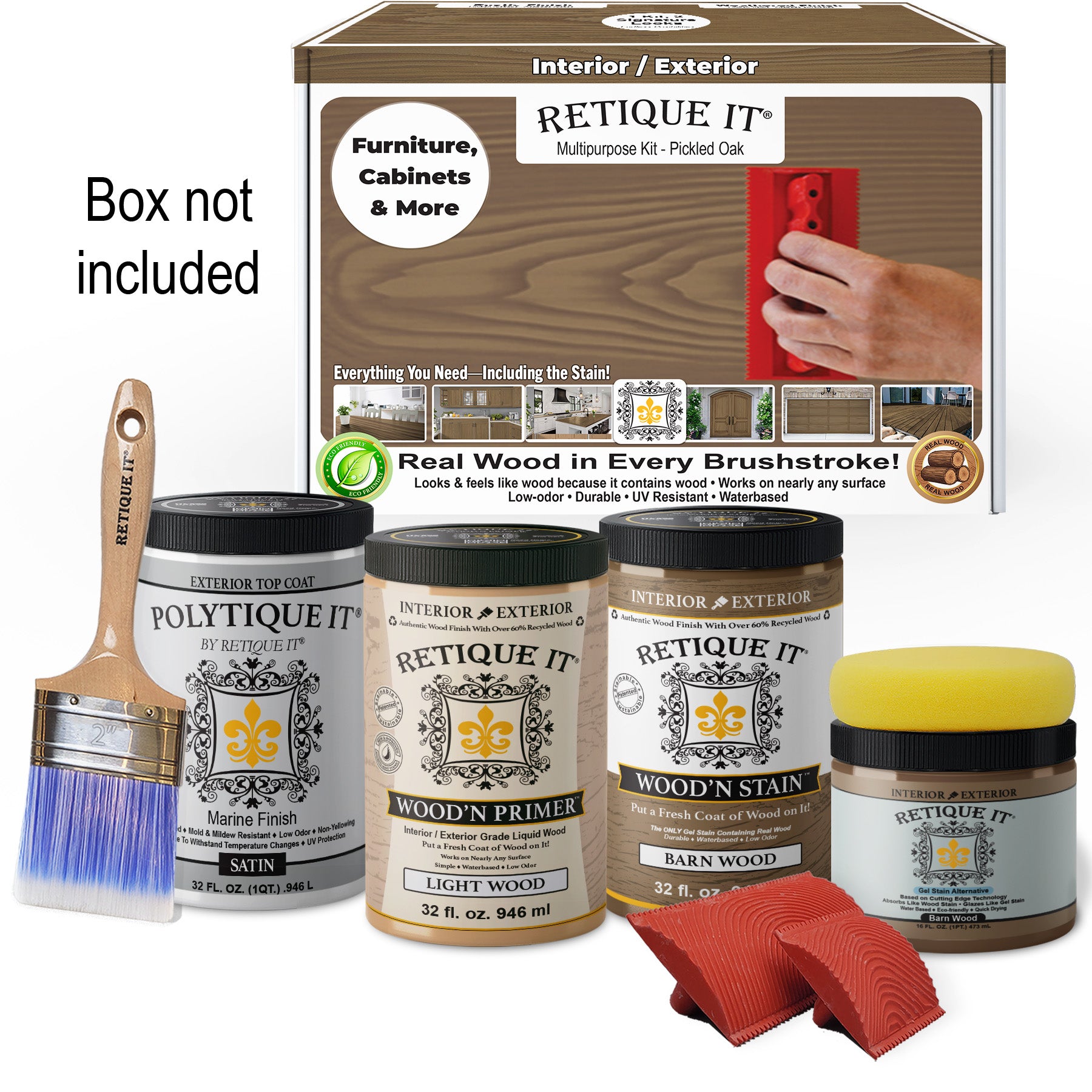 Multi-purpose Wood'n Kit (Large) - Barn Wood - Exterior Top Coat